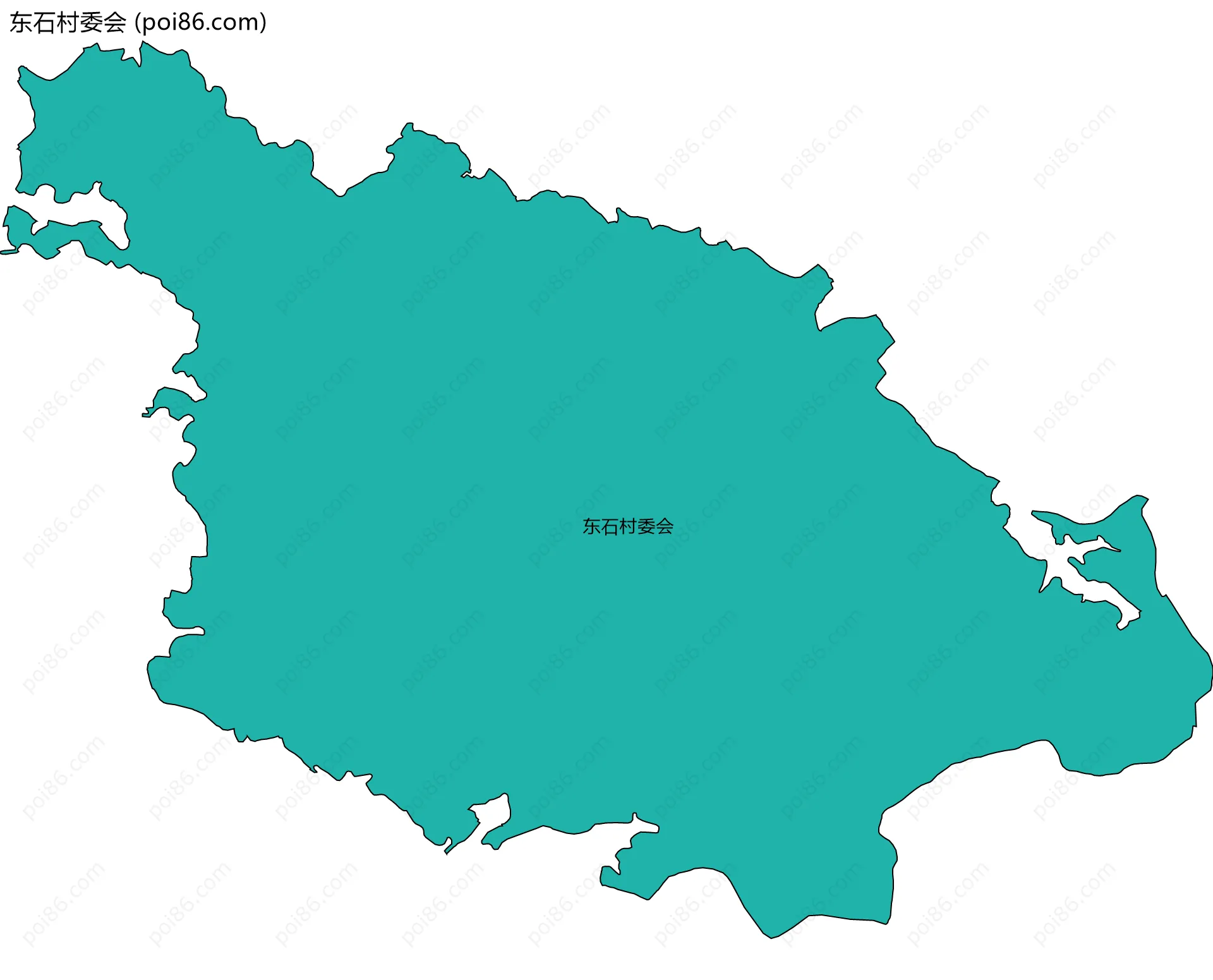 东石村委会边界地图
