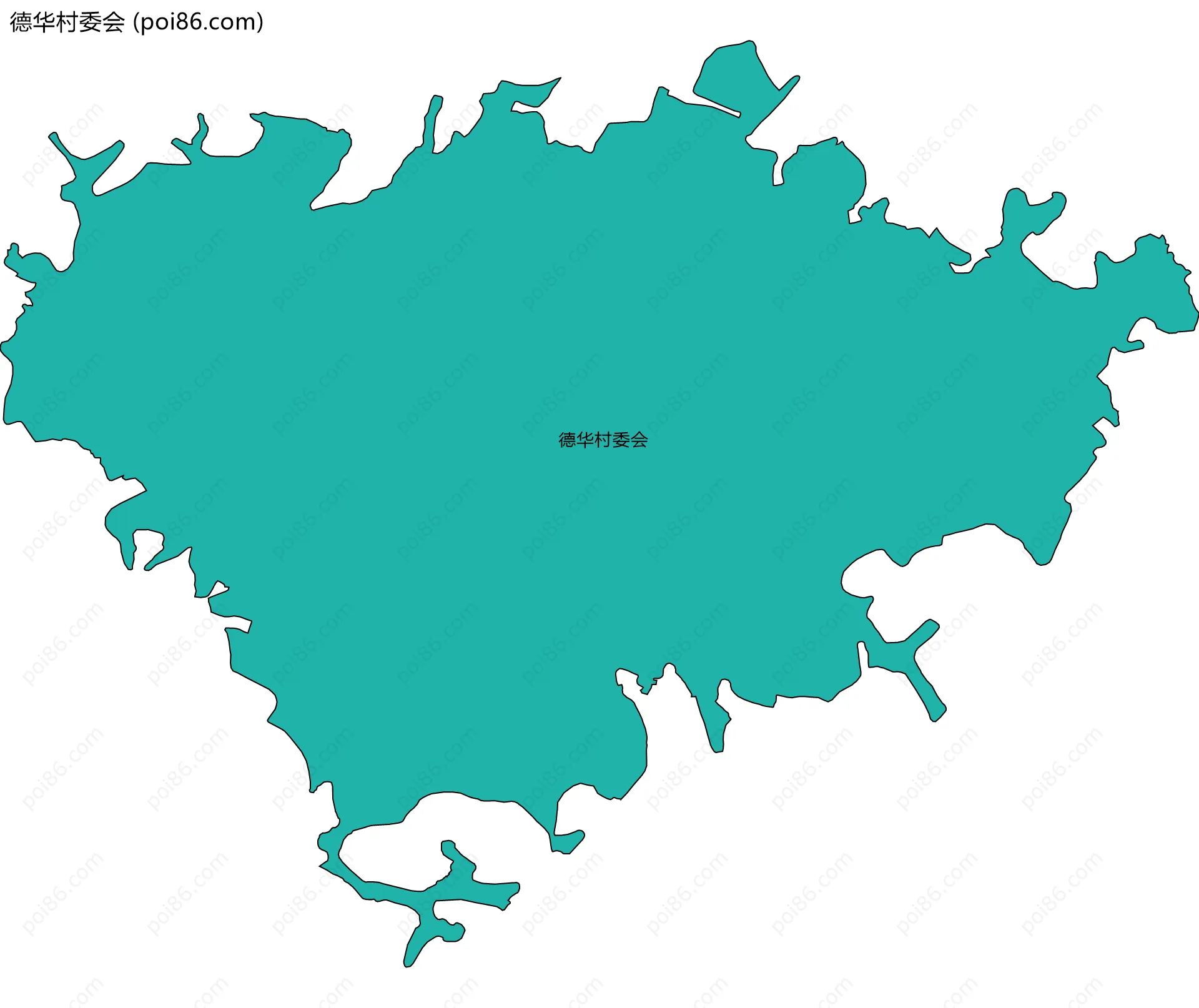 德华村委会边界地图