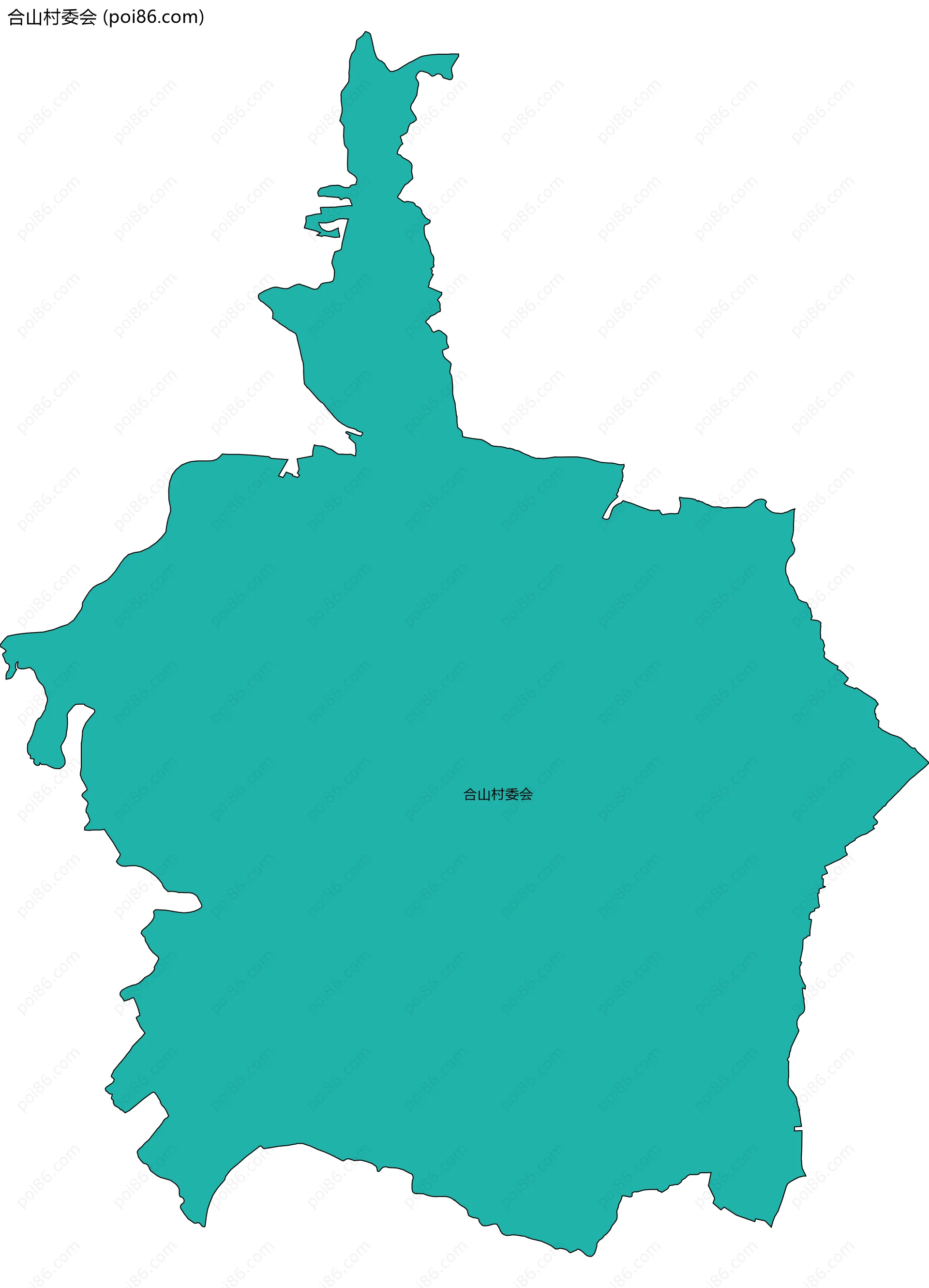 合山村委会边界地图