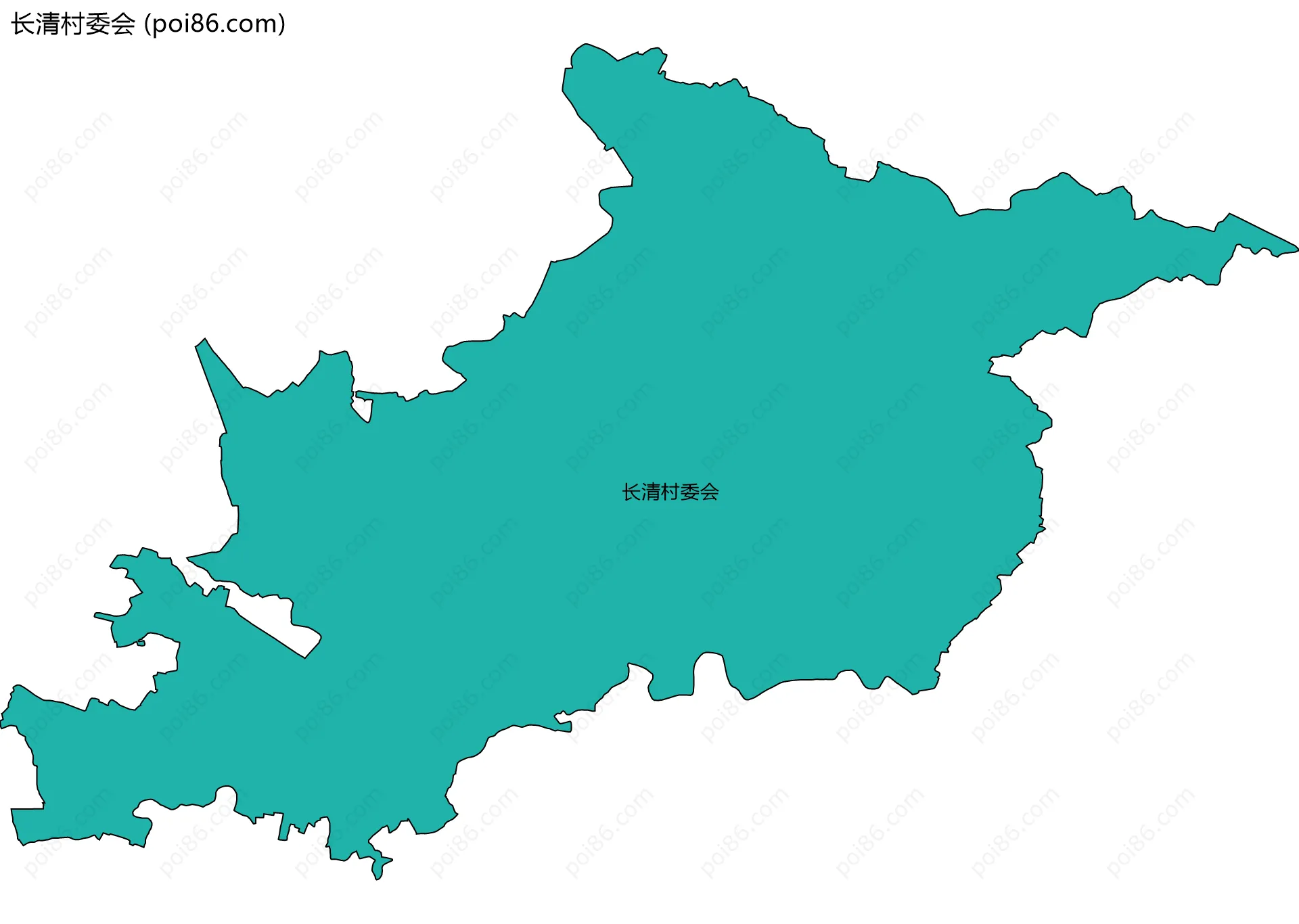 长清村委会边界地图