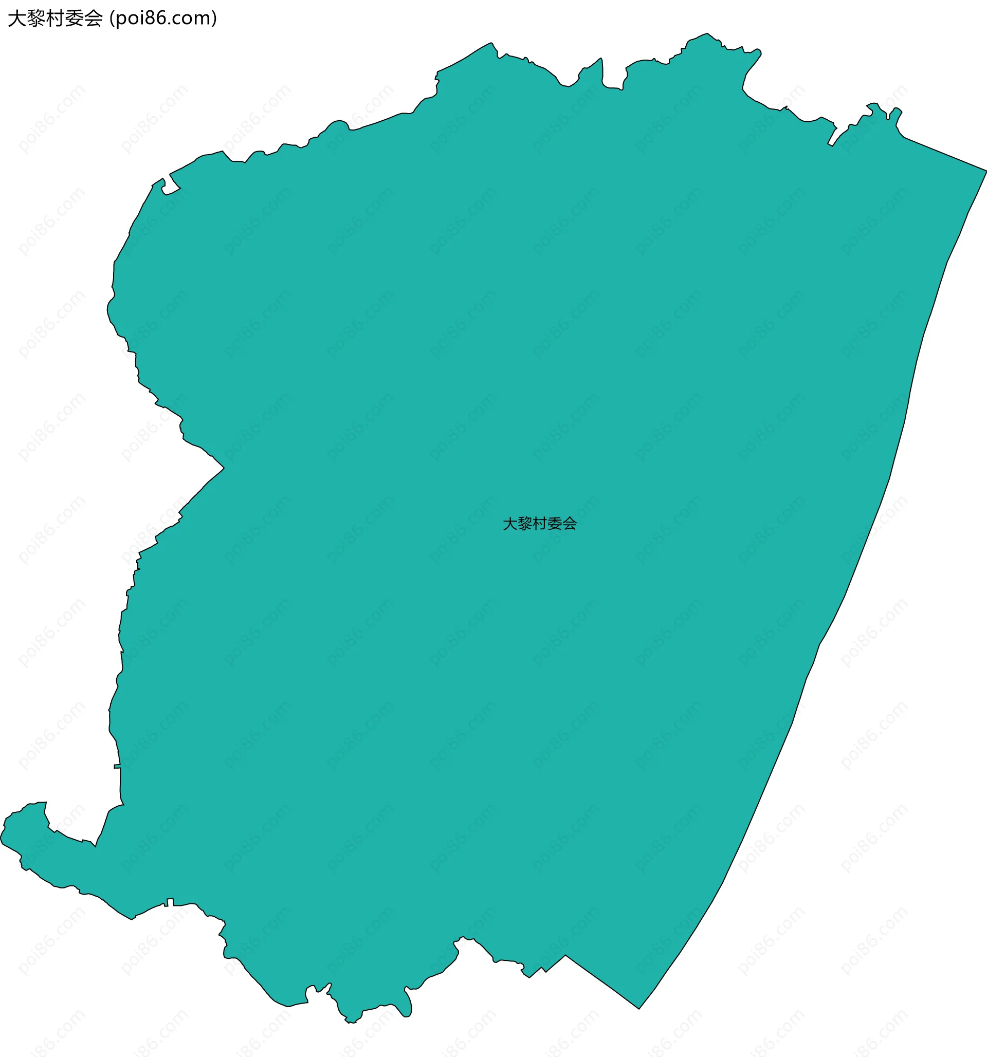 大黎村委会边界地图