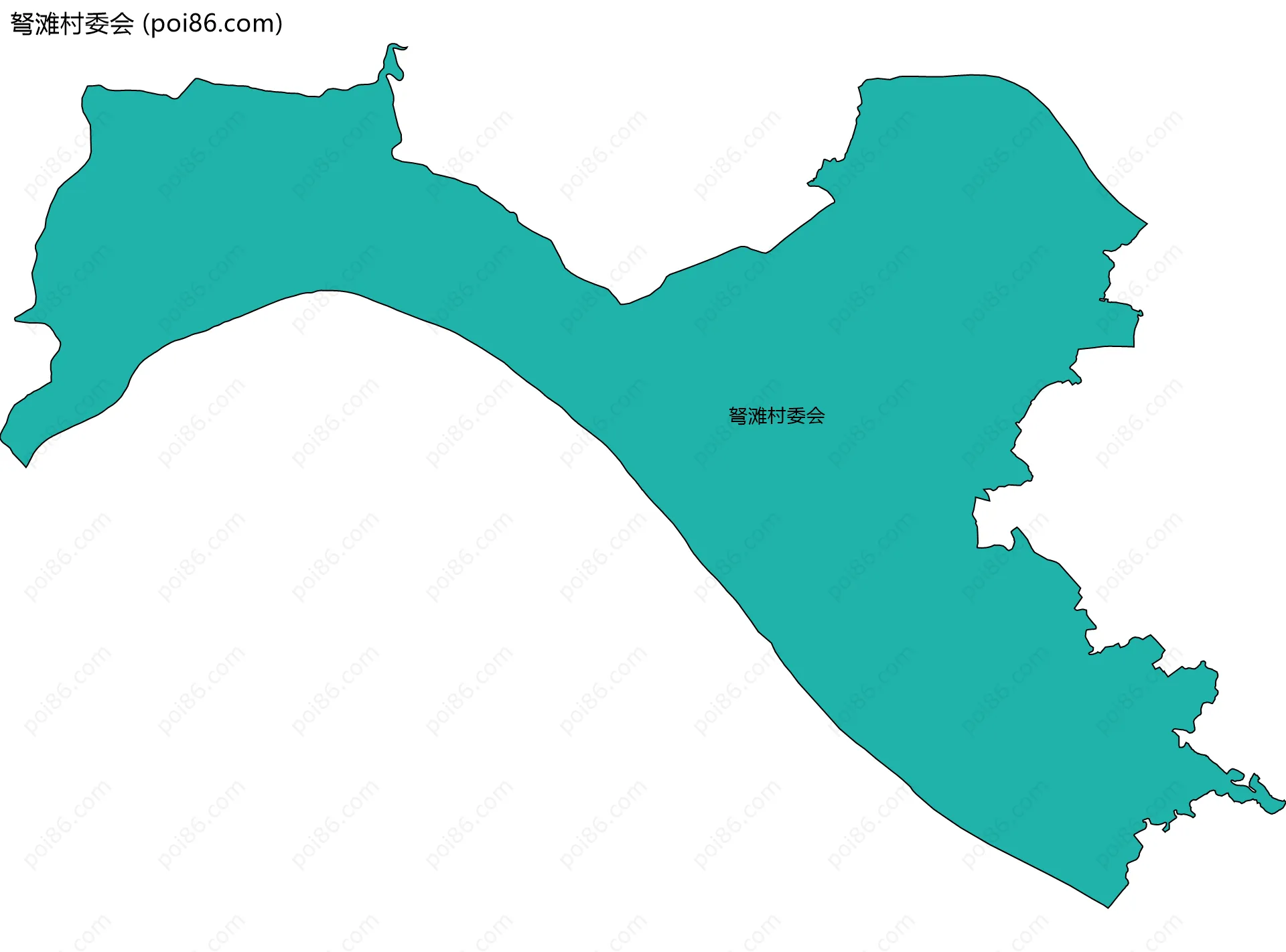 弩滩村委会边界地图