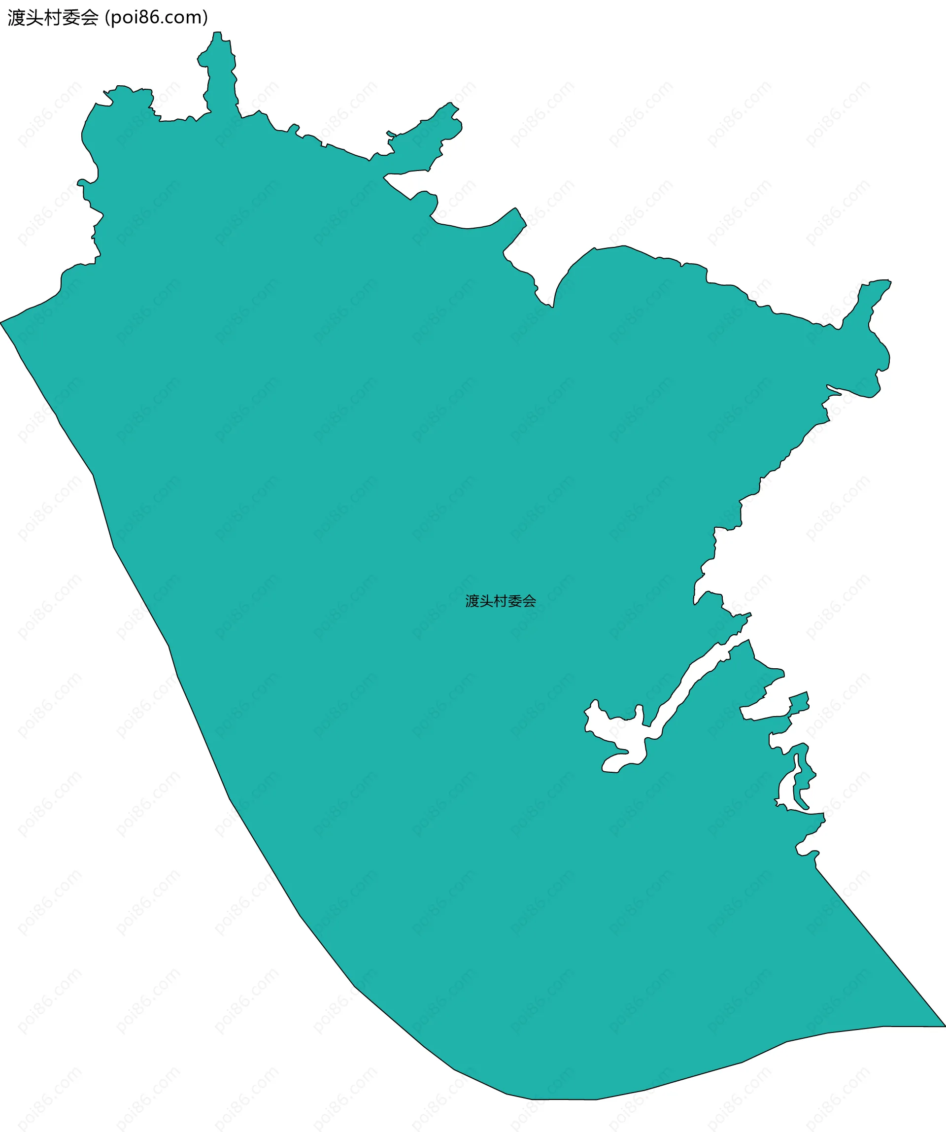 渡头村委会边界地图
