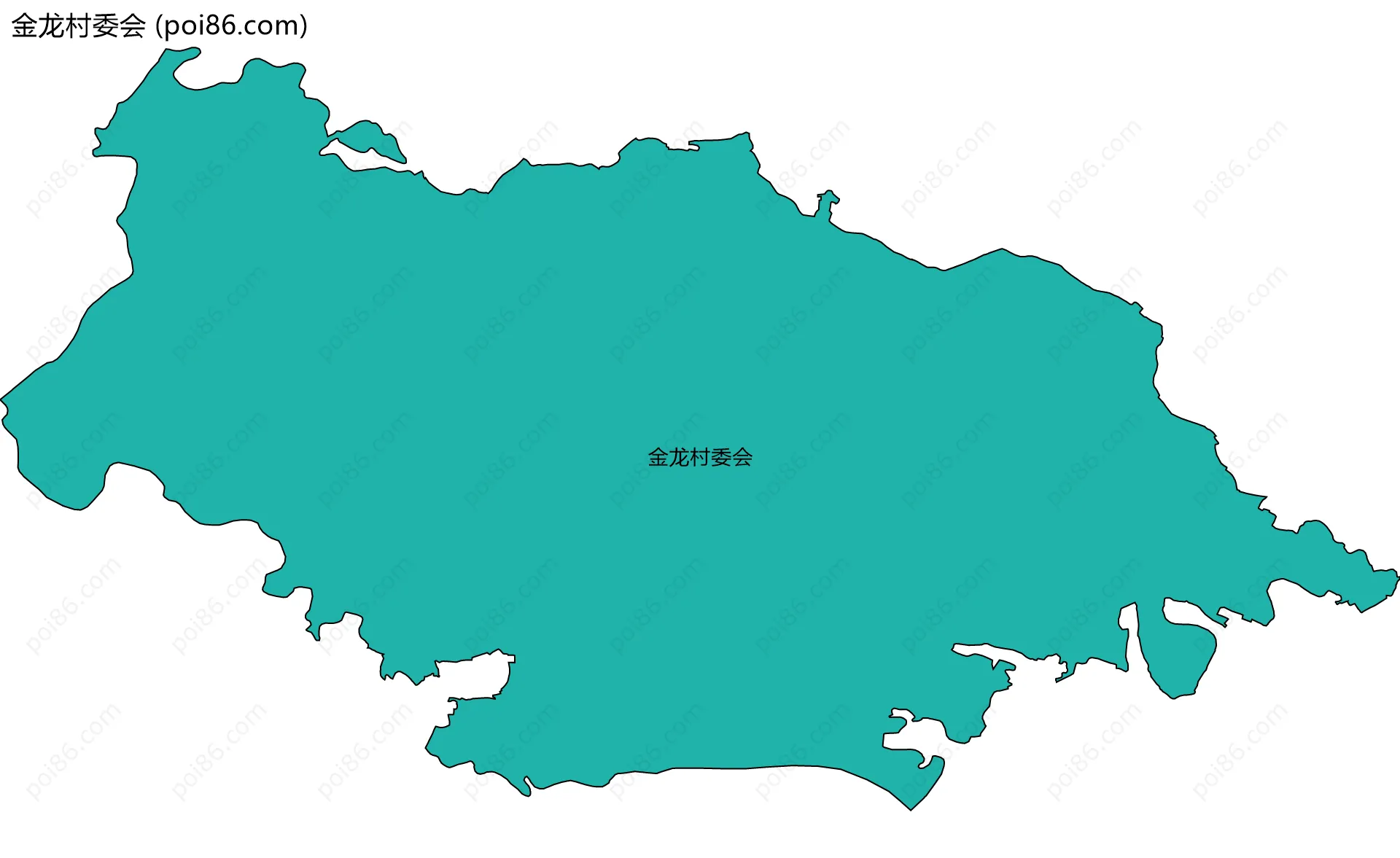 金龙村委会边界地图