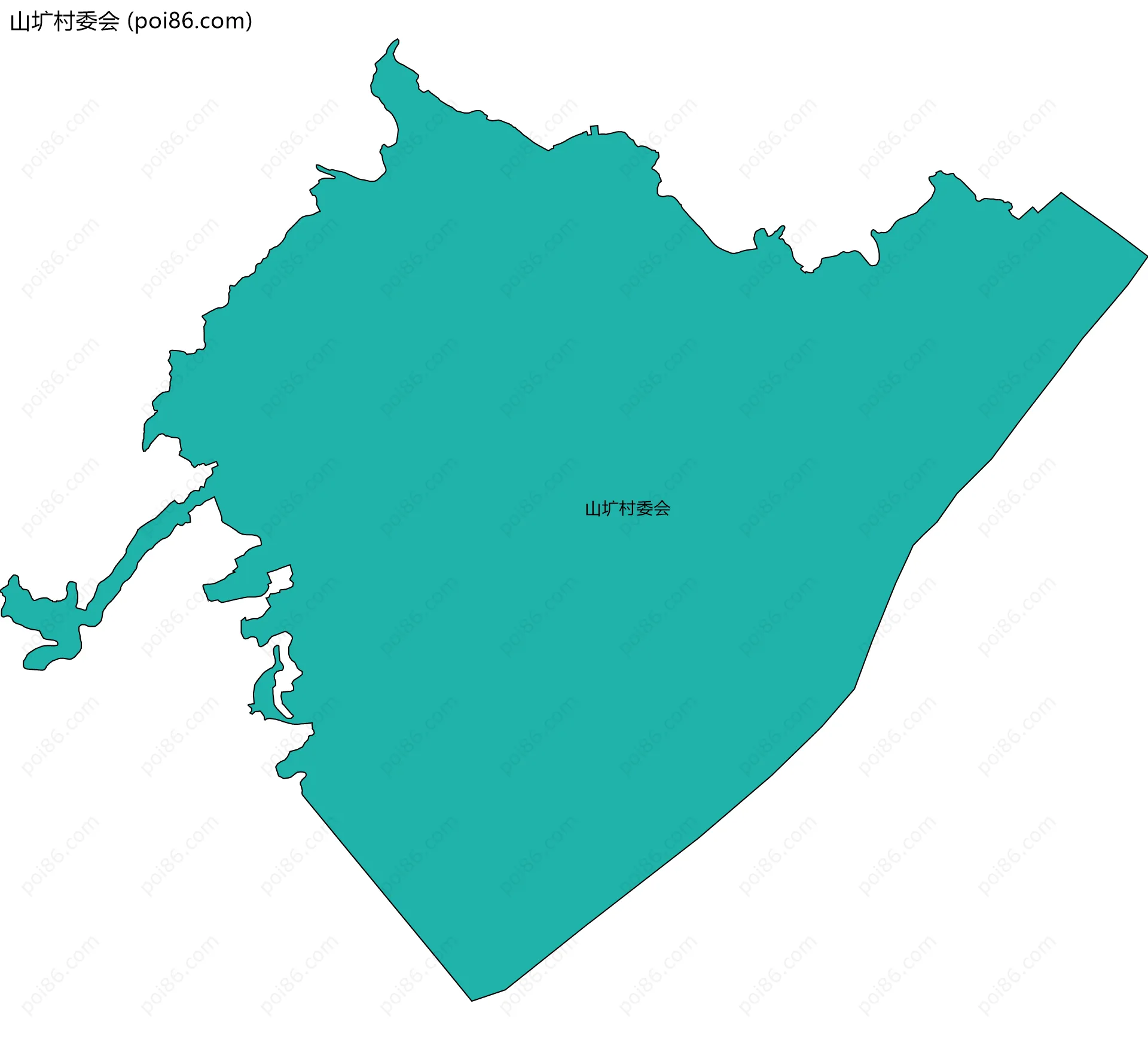 山圹村委会边界地图