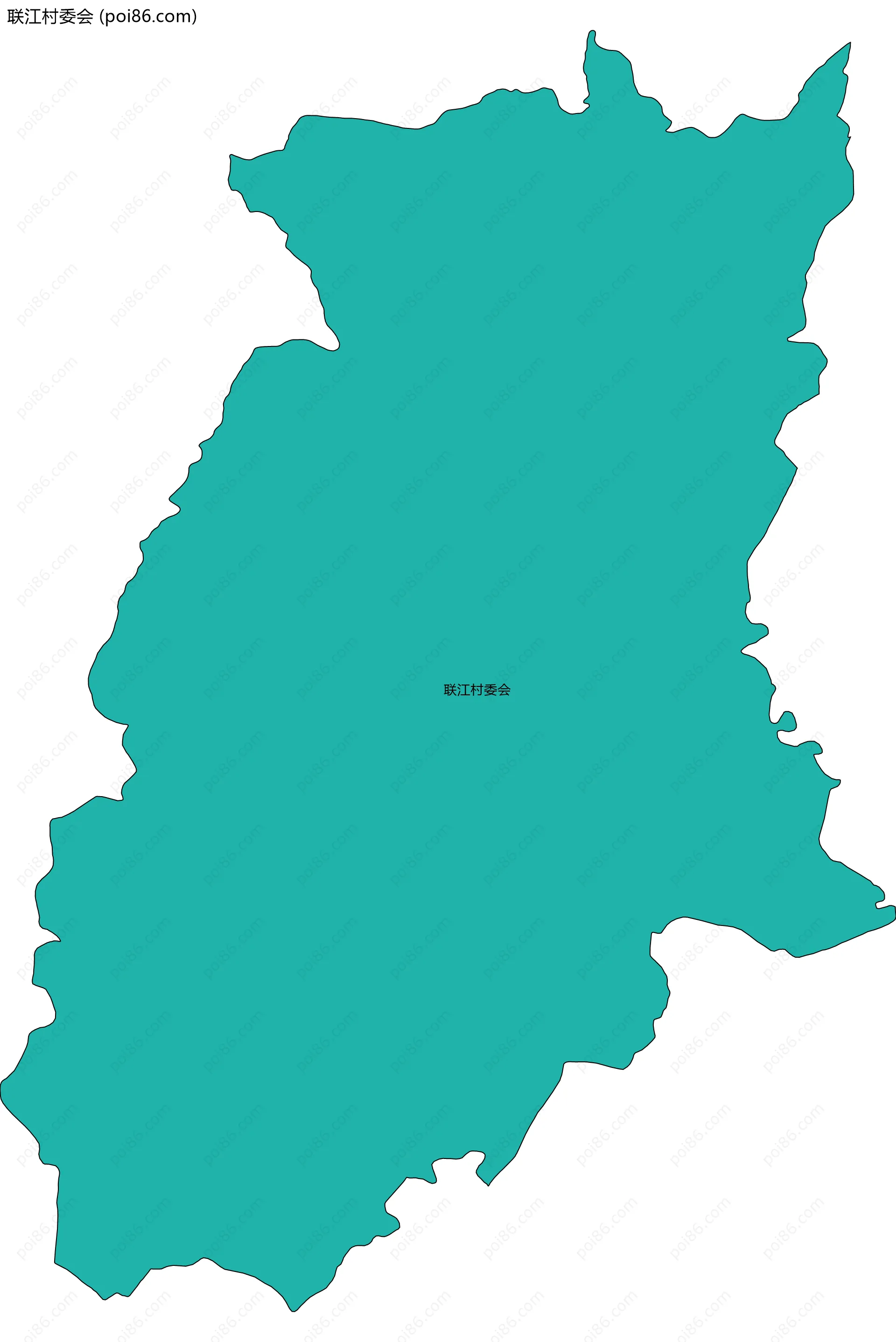 联江村委会边界地图