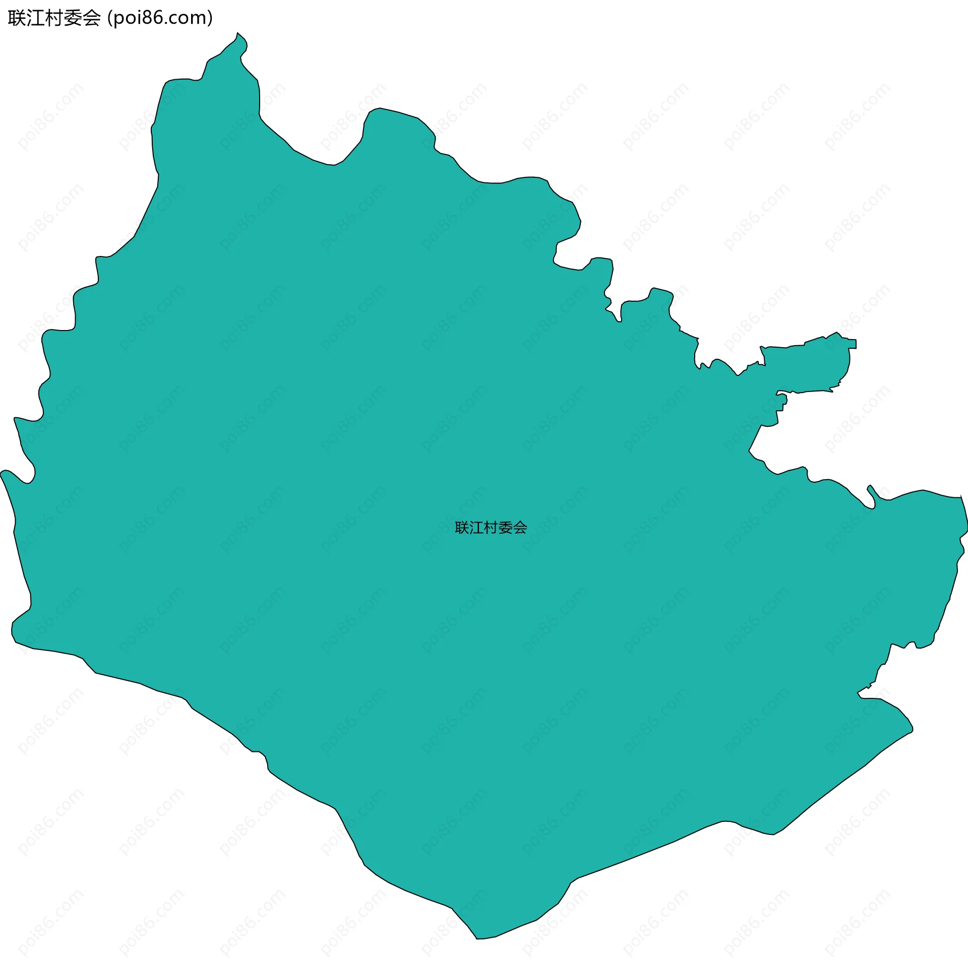 联江村委会边界地图