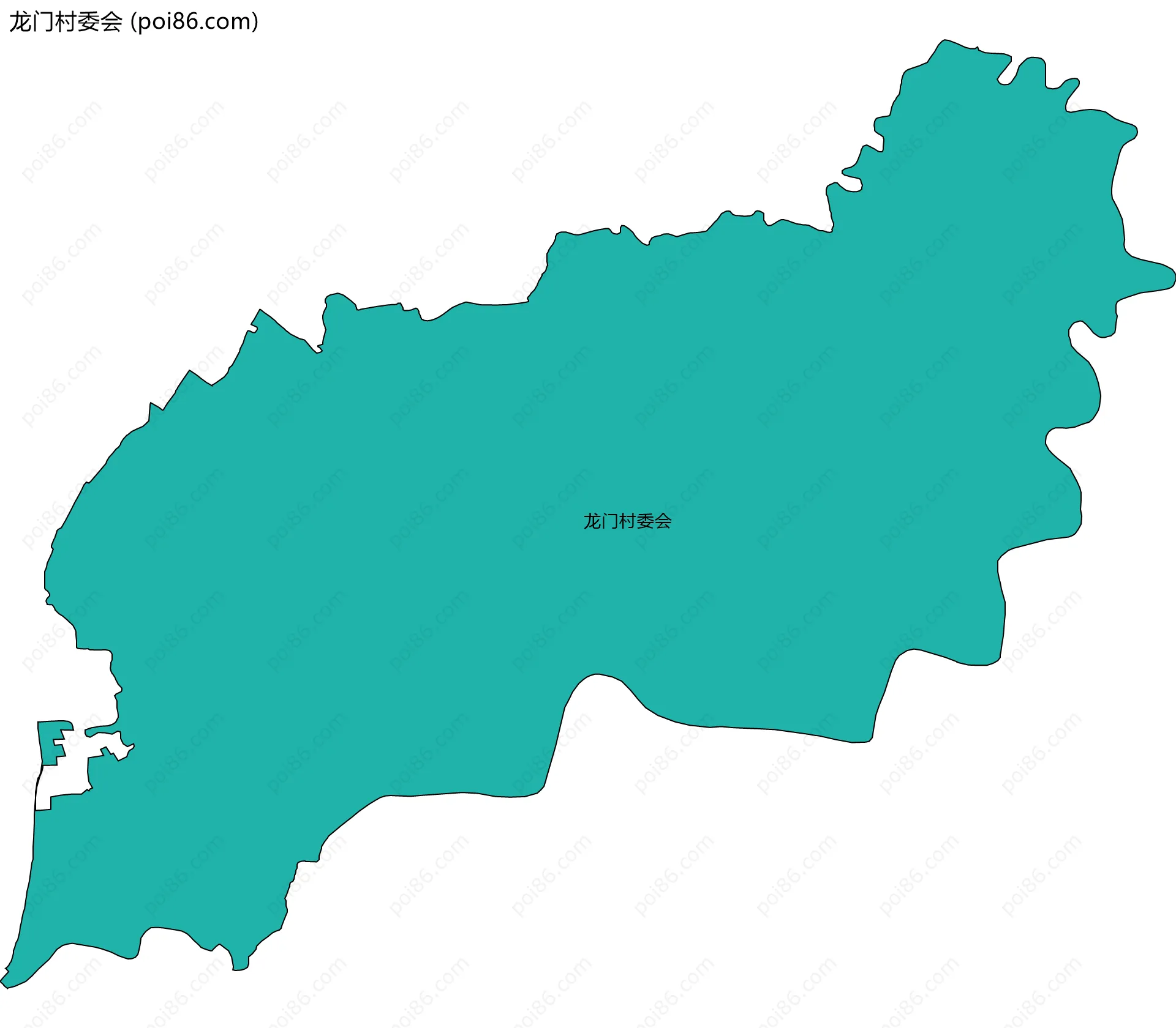 龙门村委会边界地图