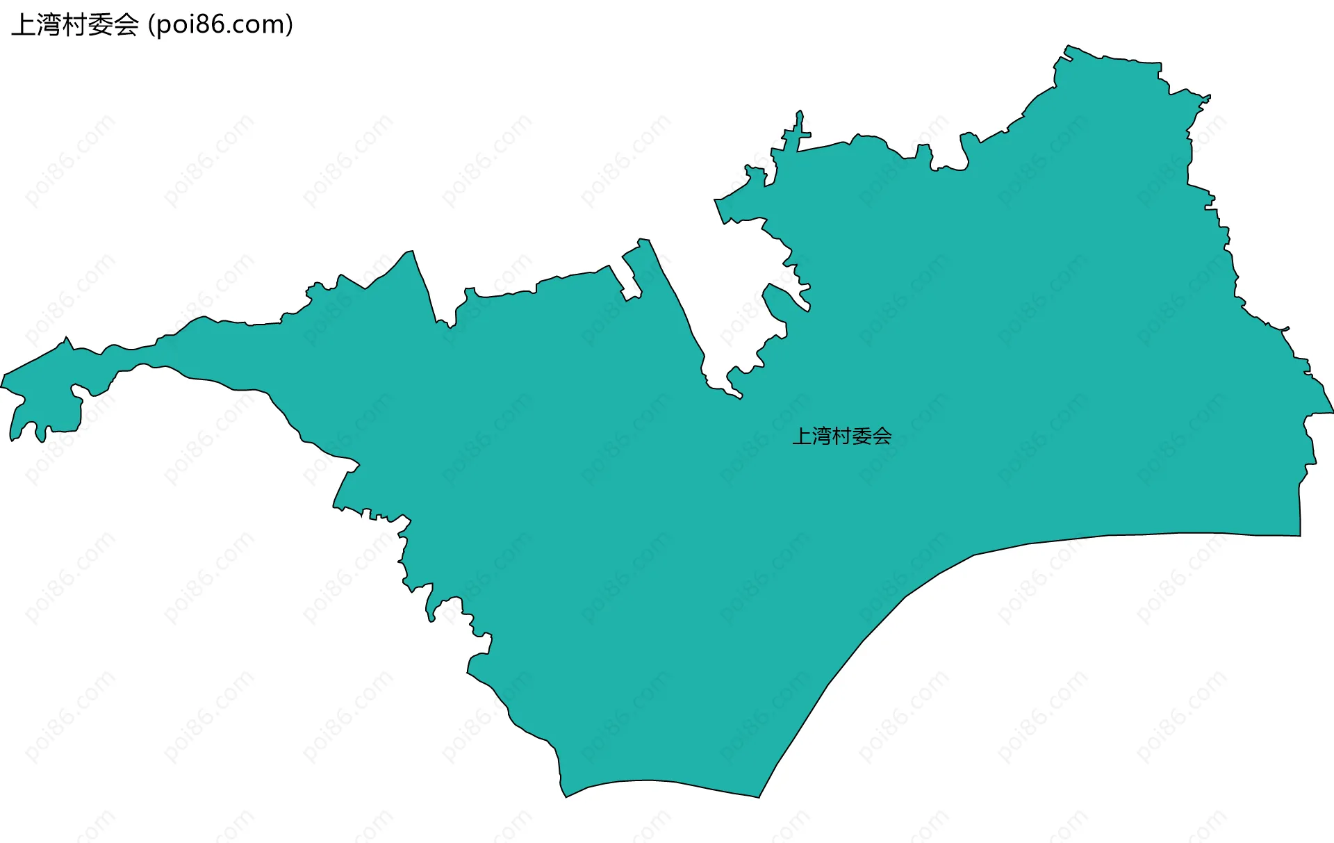 上湾村委会边界地图