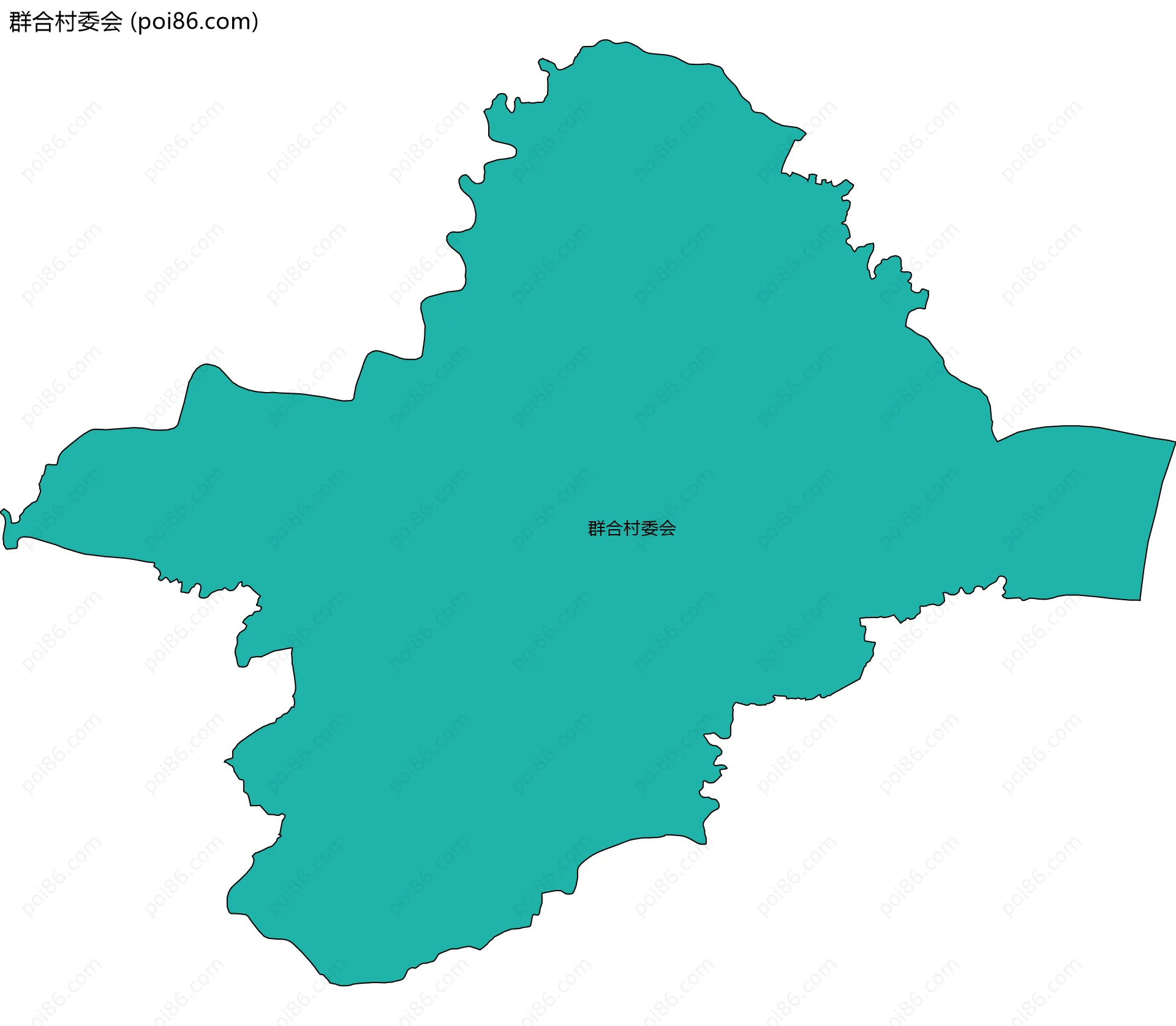 群合村委会边界地图