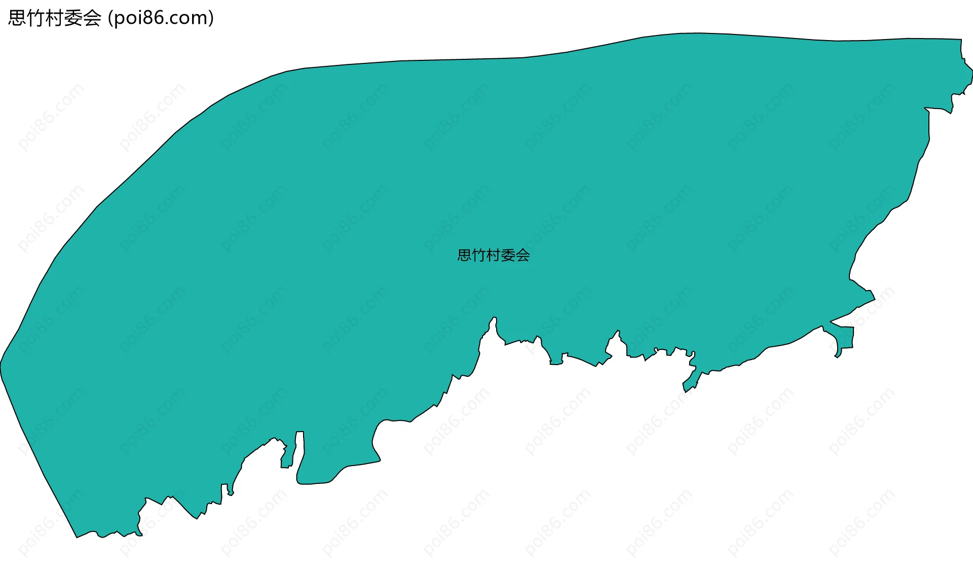 思竹村委会边界地图