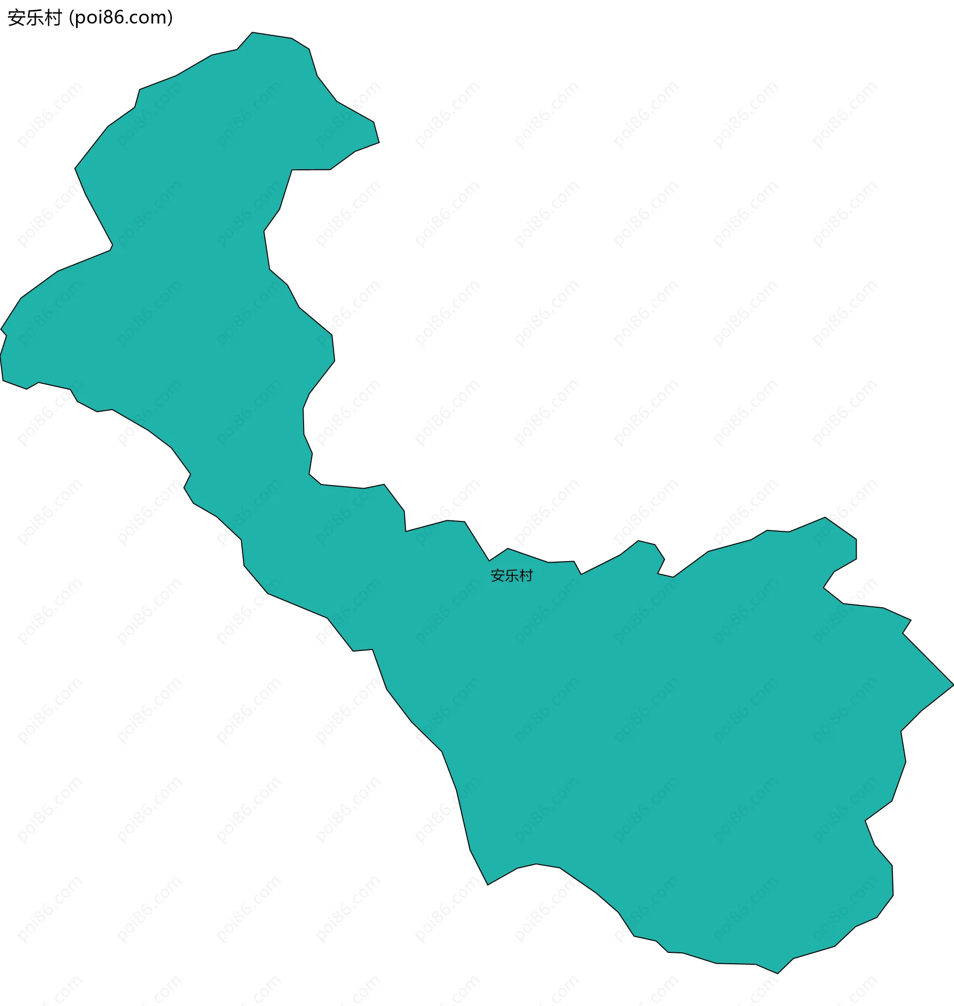 安乐村边界地图