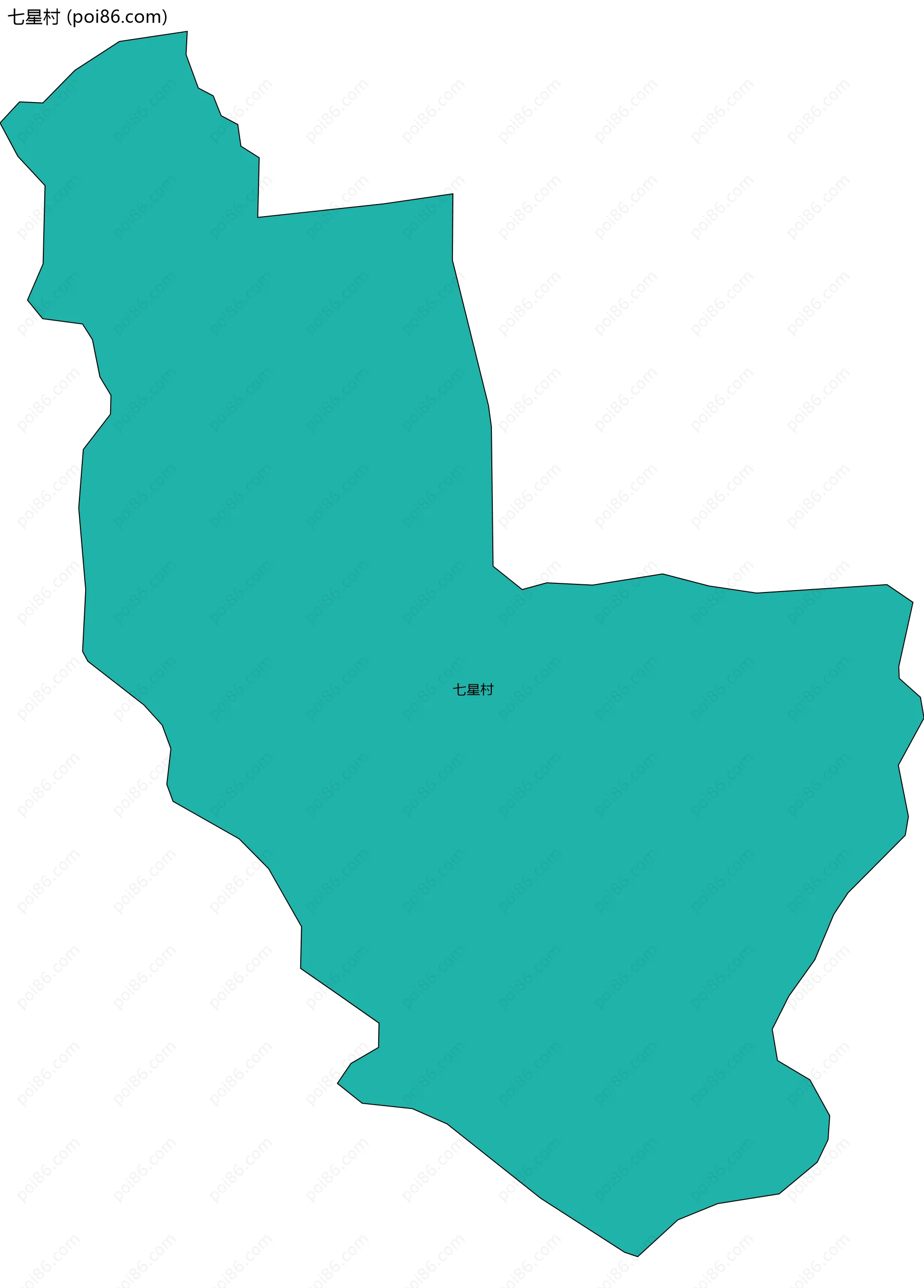 七星村边界地图