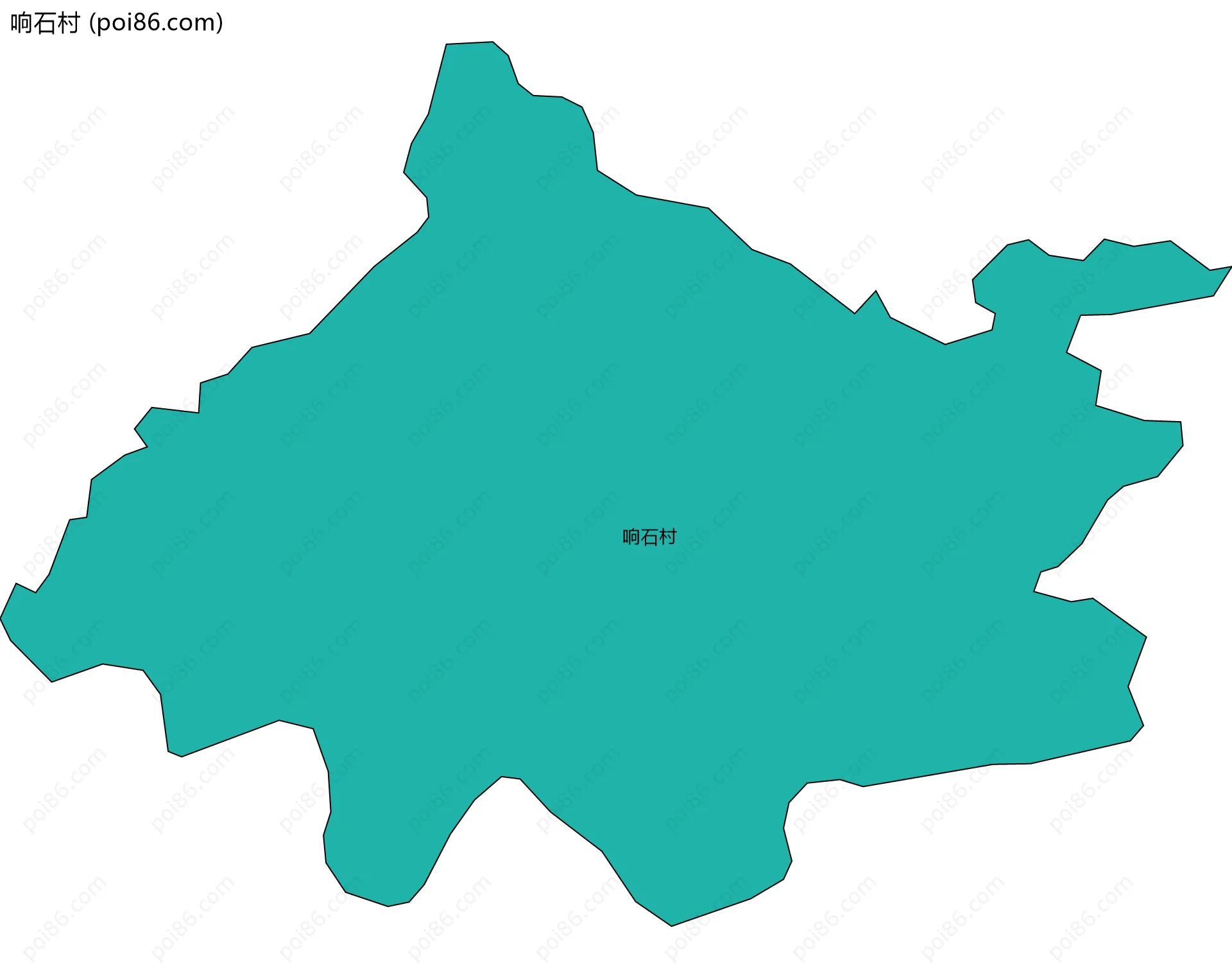 响石村边界地图