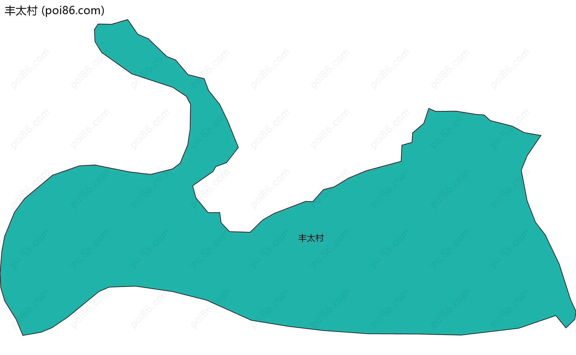 丰太村边界地图