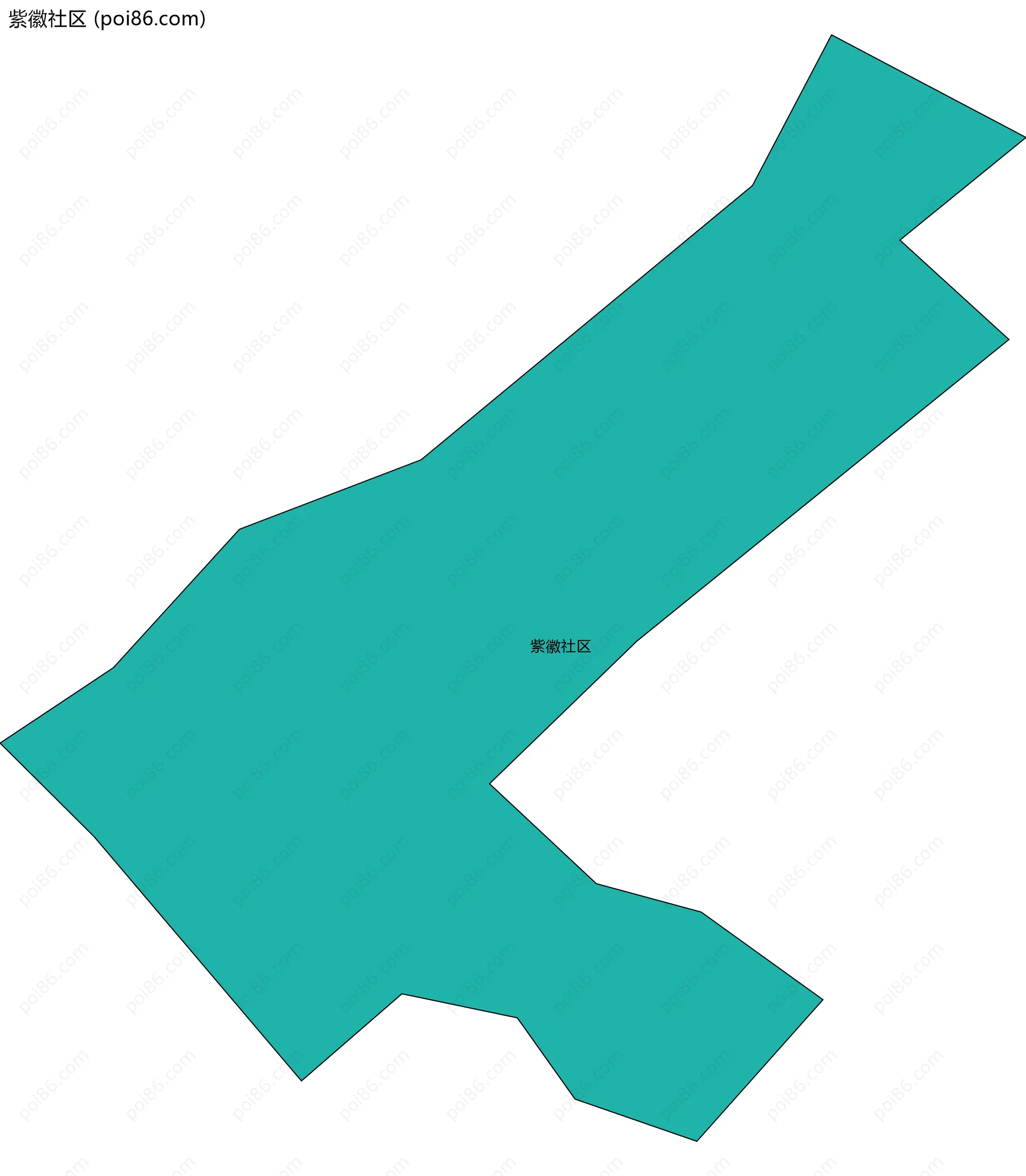 紫徽社区边界地图