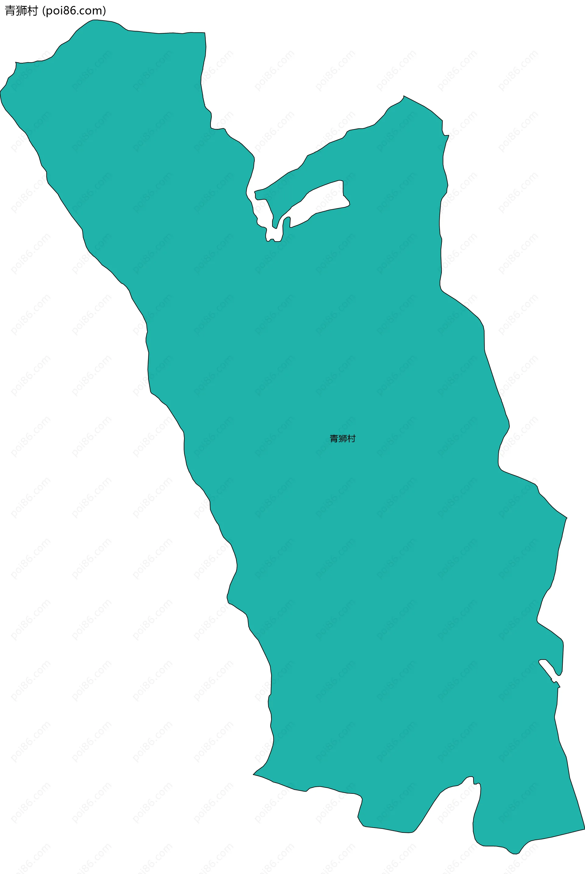 青狮村边界地图