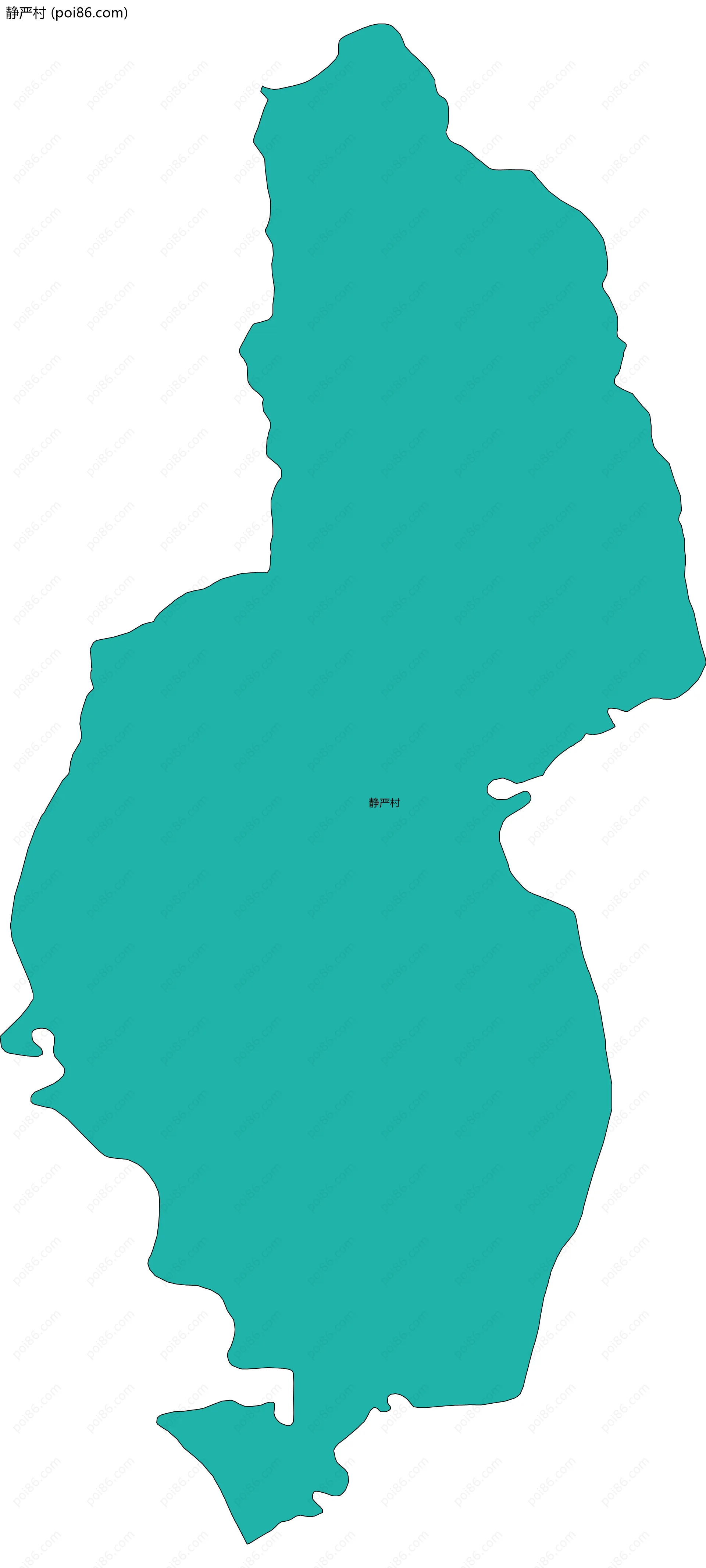 静严村边界地图