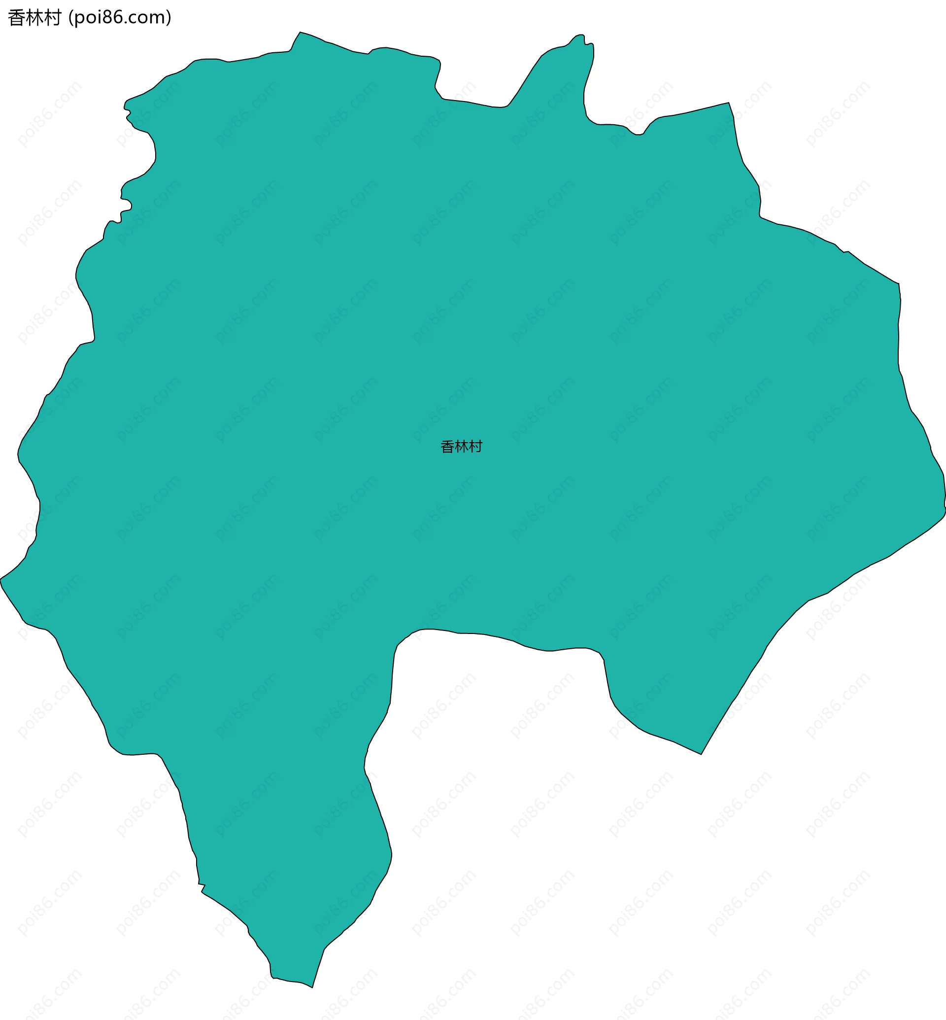 香林村边界地图