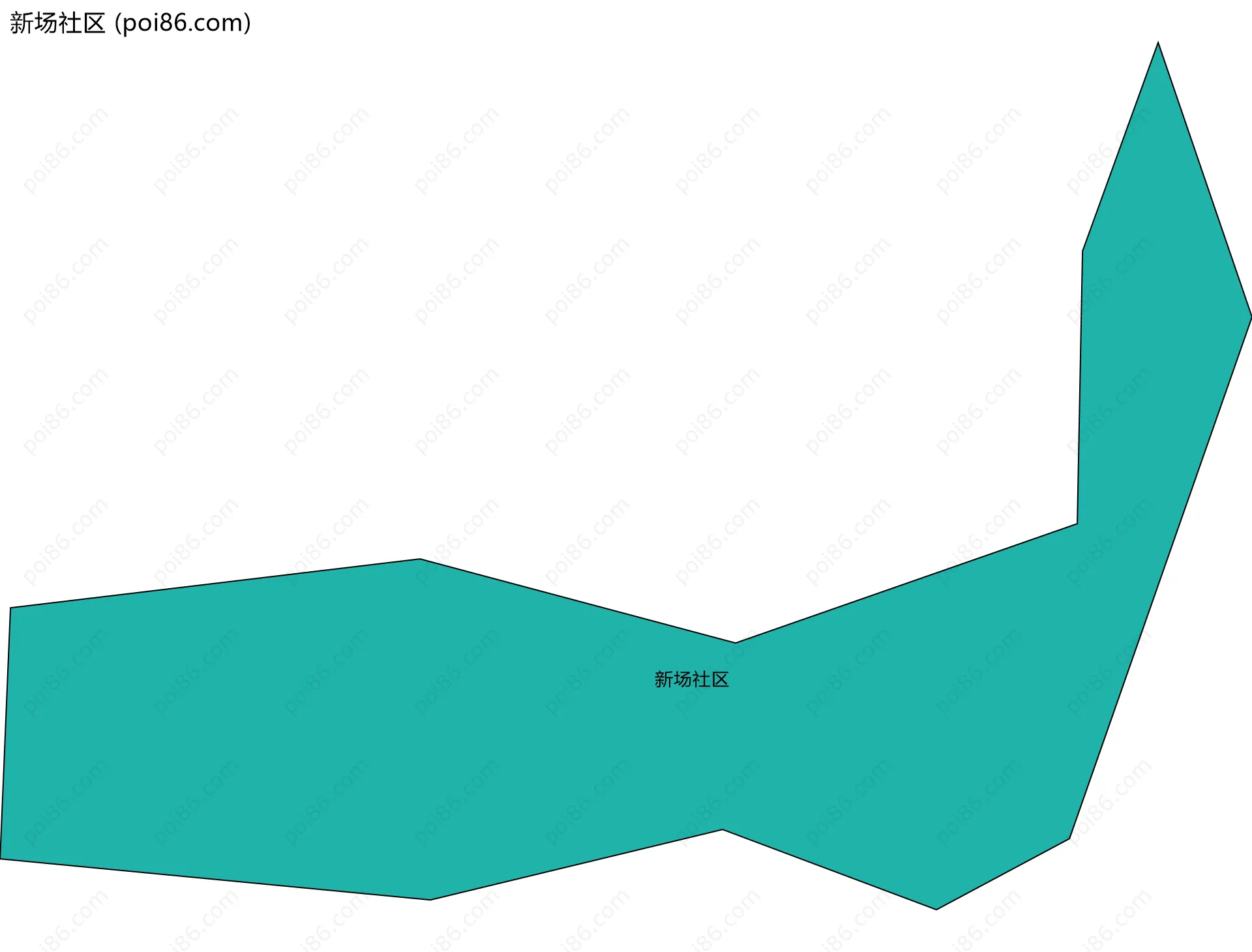 新场社区边界地图