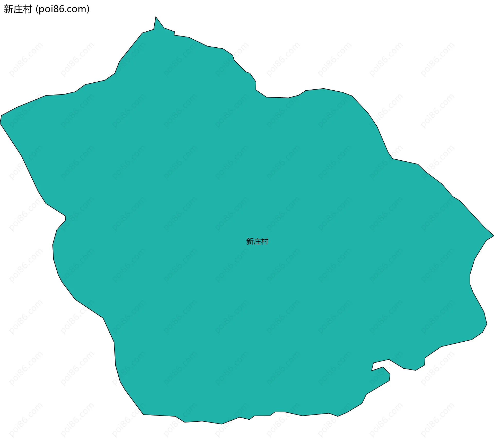 新庄村边界地图