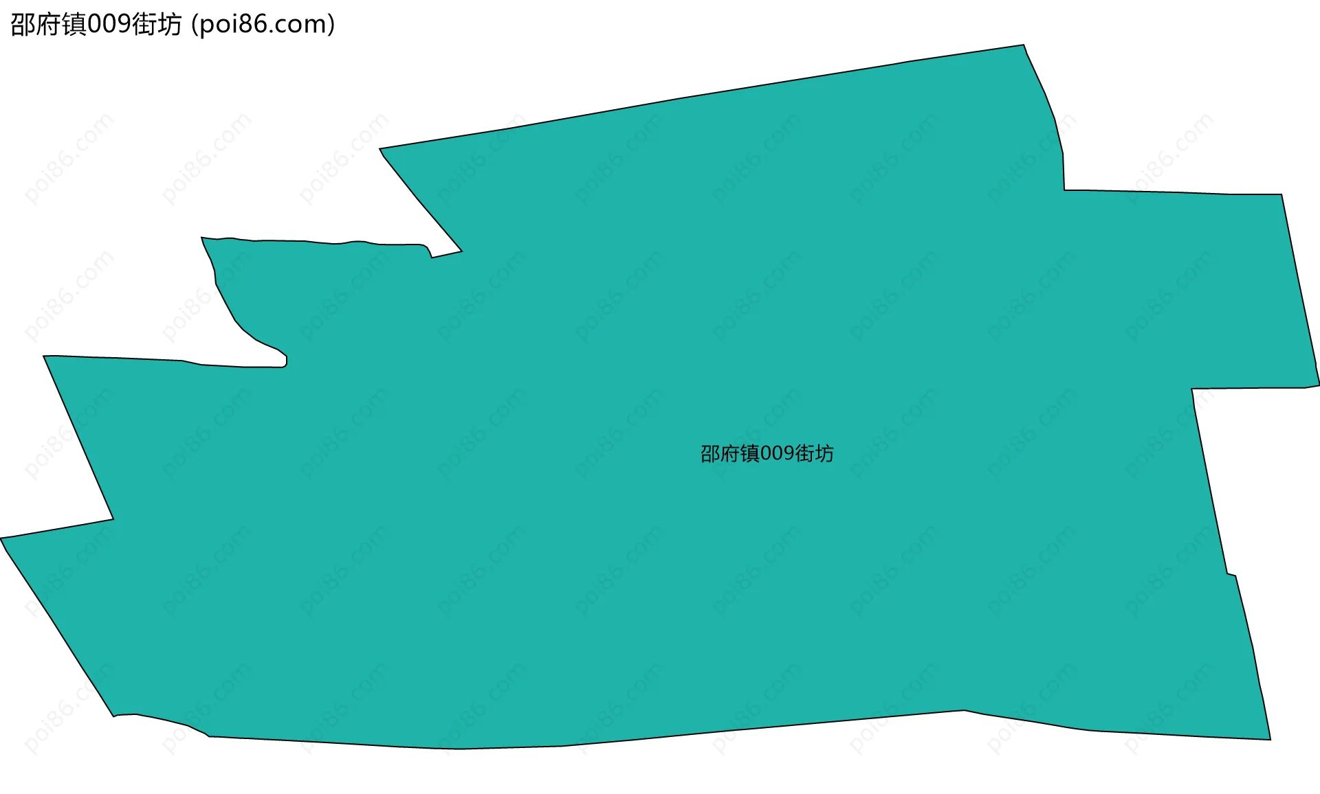 邵府镇009街坊边界地图