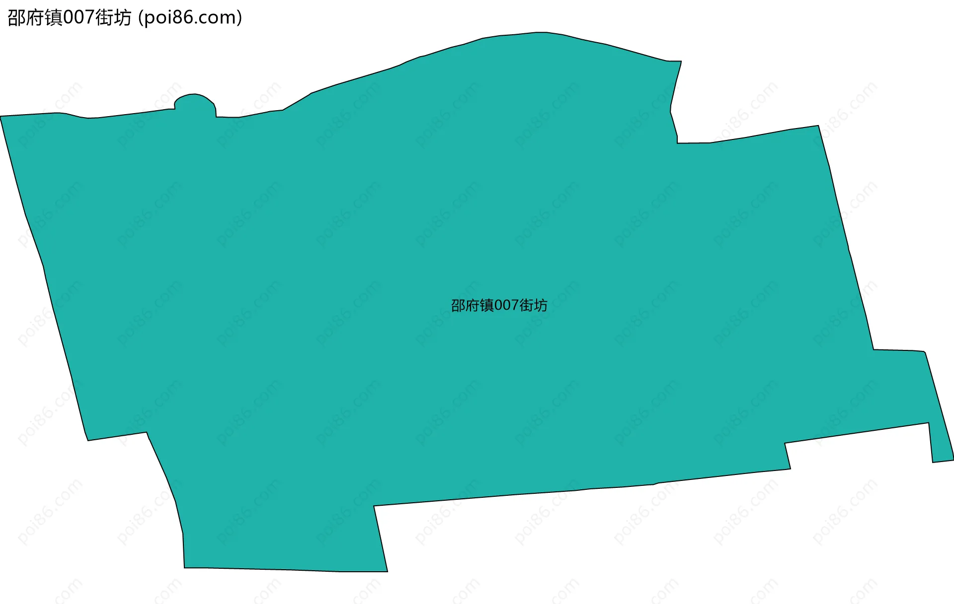邵府镇007街坊边界地图