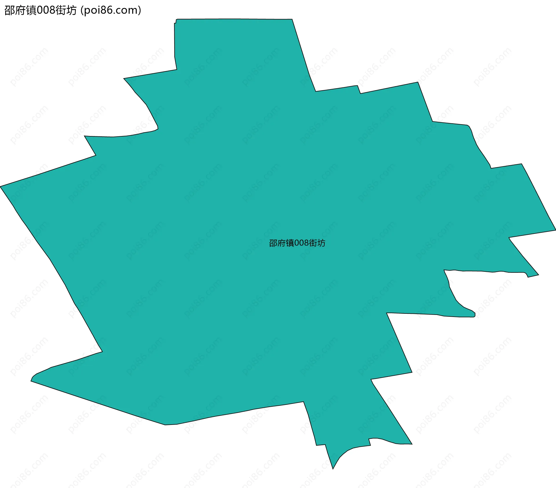 邵府镇008街坊边界地图