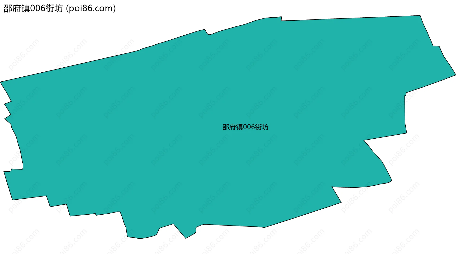 邵府镇006街坊边界地图