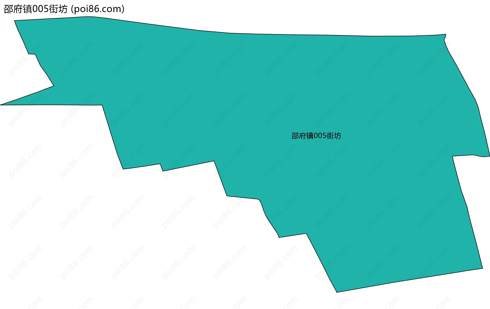 邵府镇005街坊边界地图