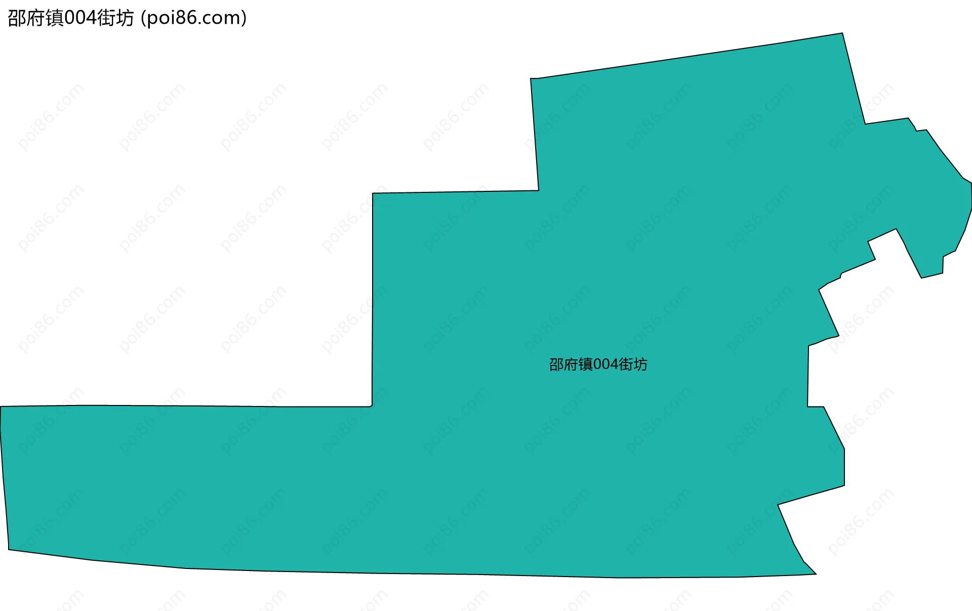 邵府镇004街坊边界地图