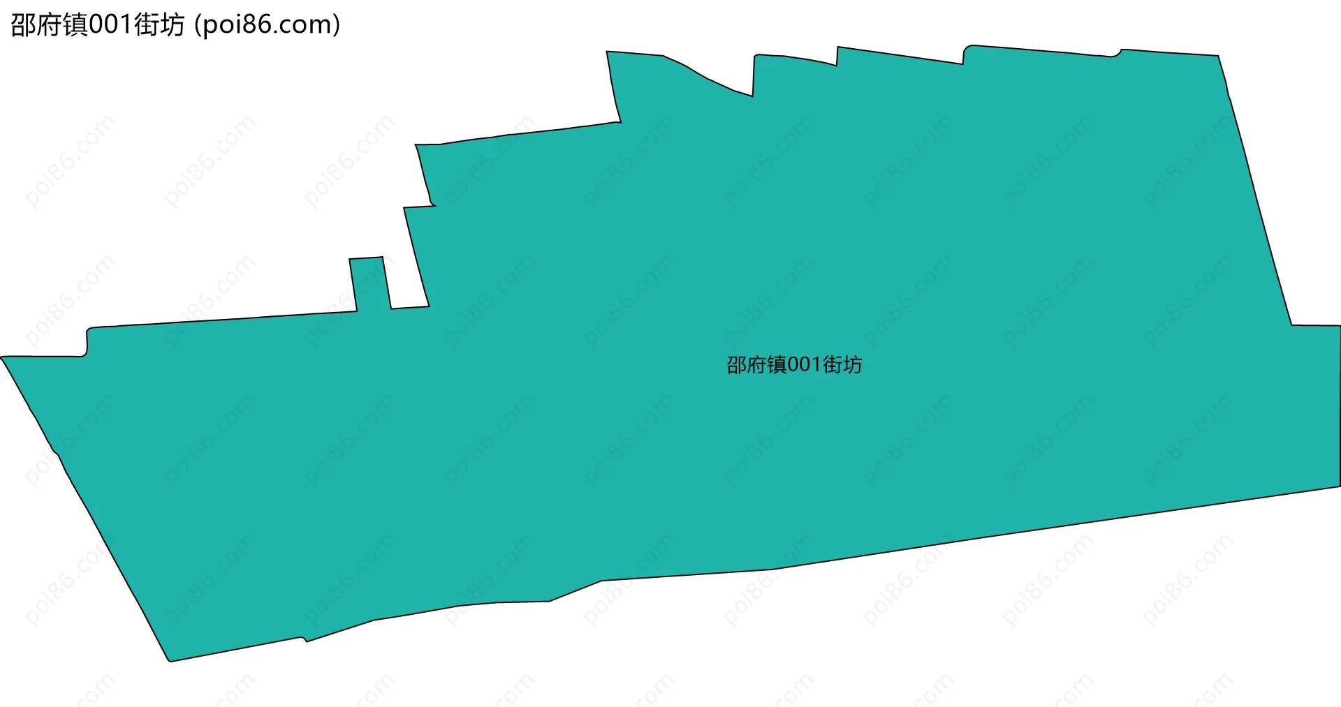 邵府镇001街坊边界地图