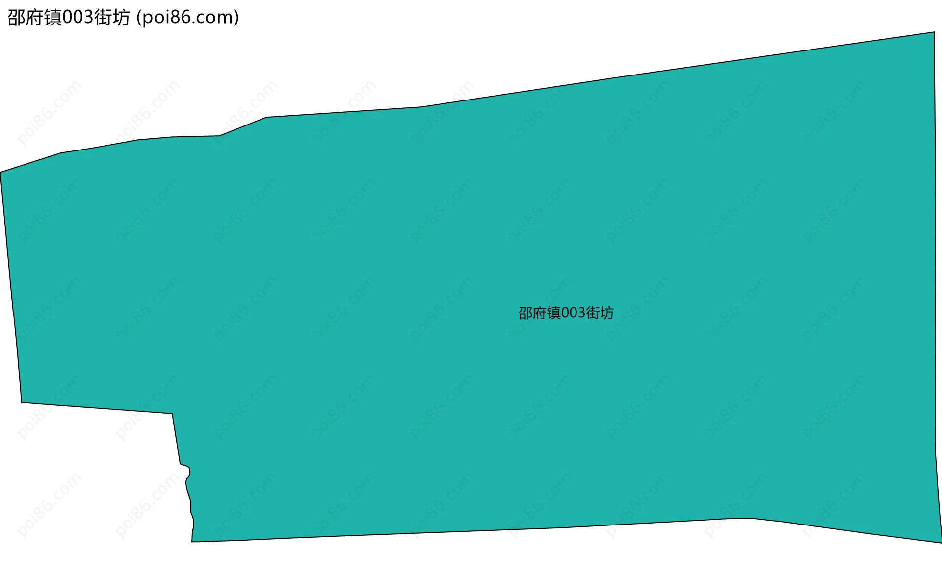 邵府镇003街坊边界地图