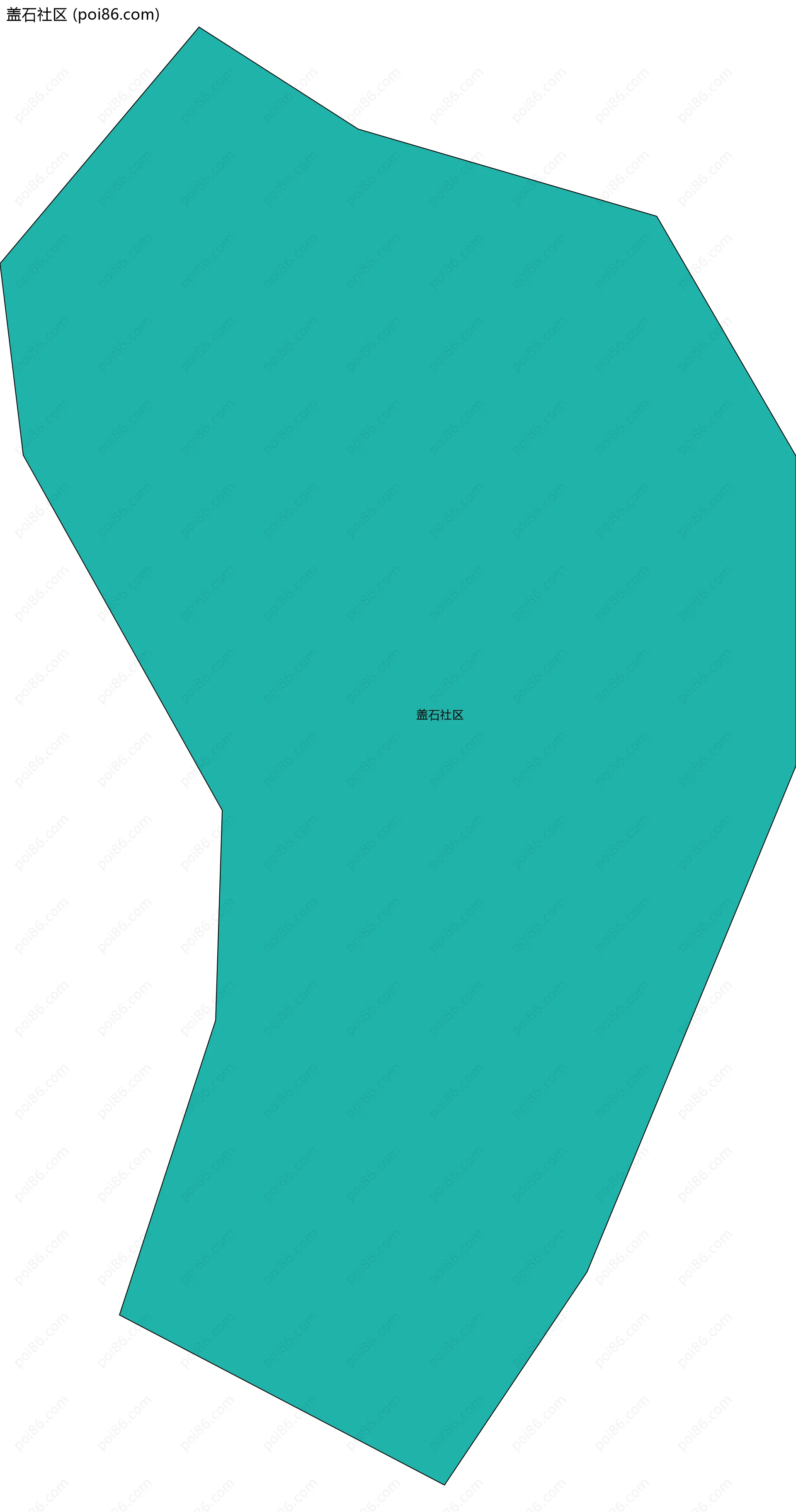 盖石社区边界地图