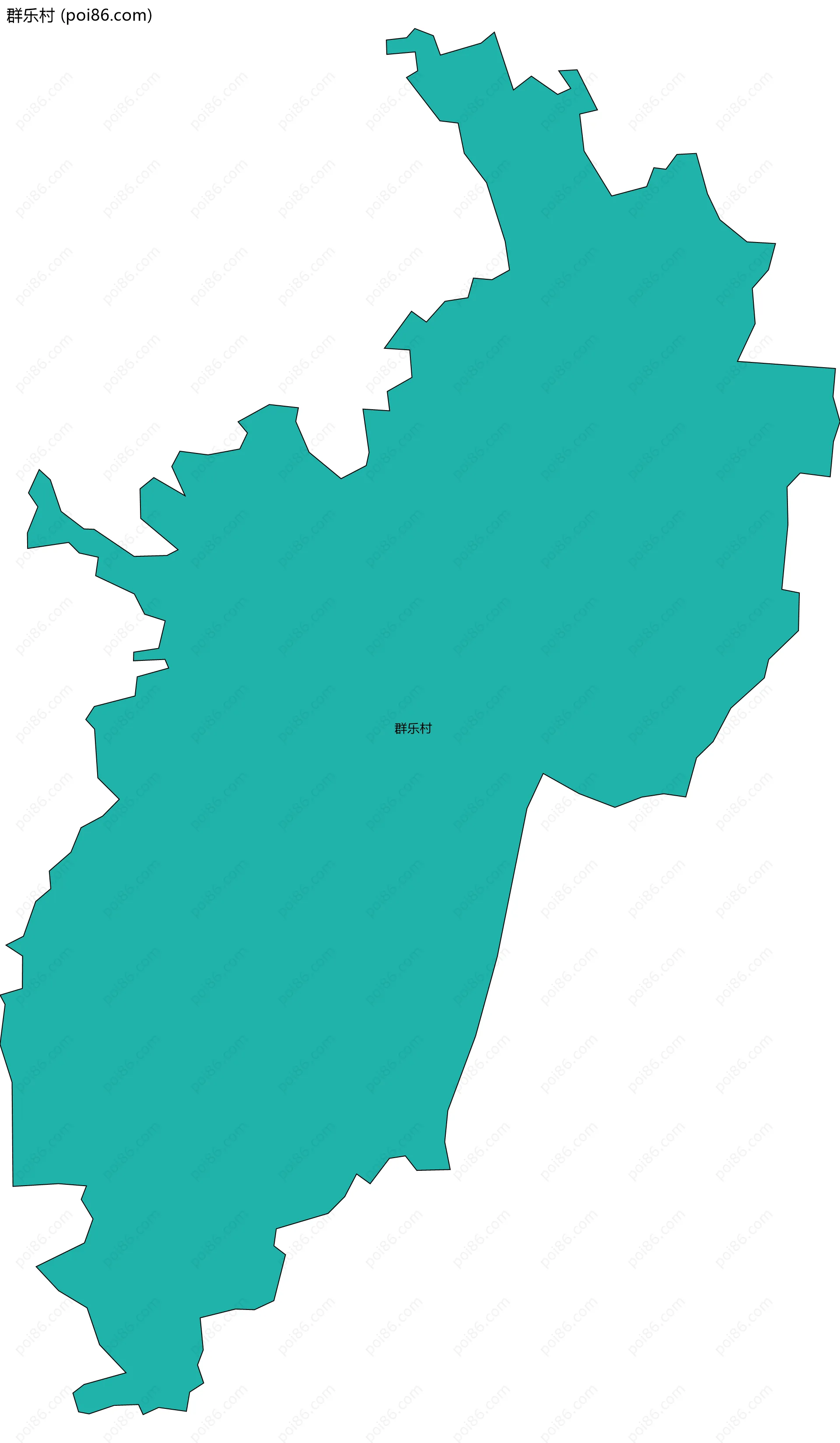 群乐村边界地图