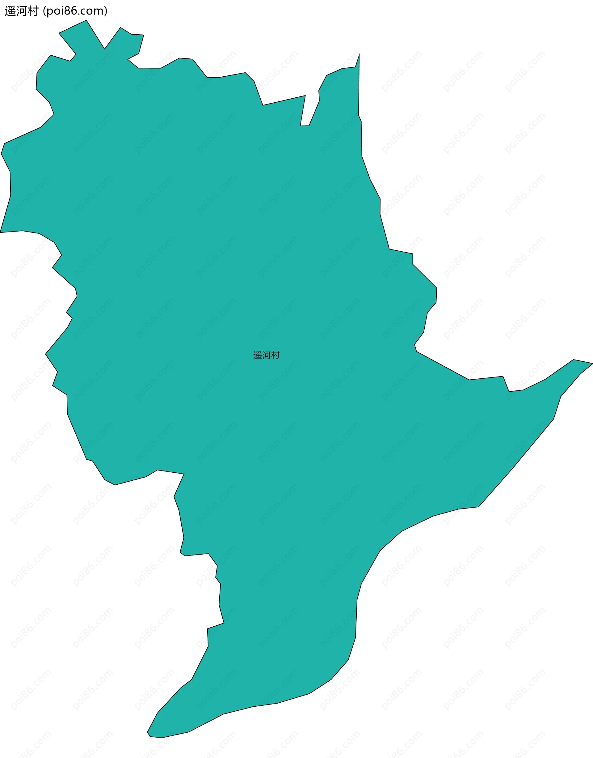 遥河村边界地图