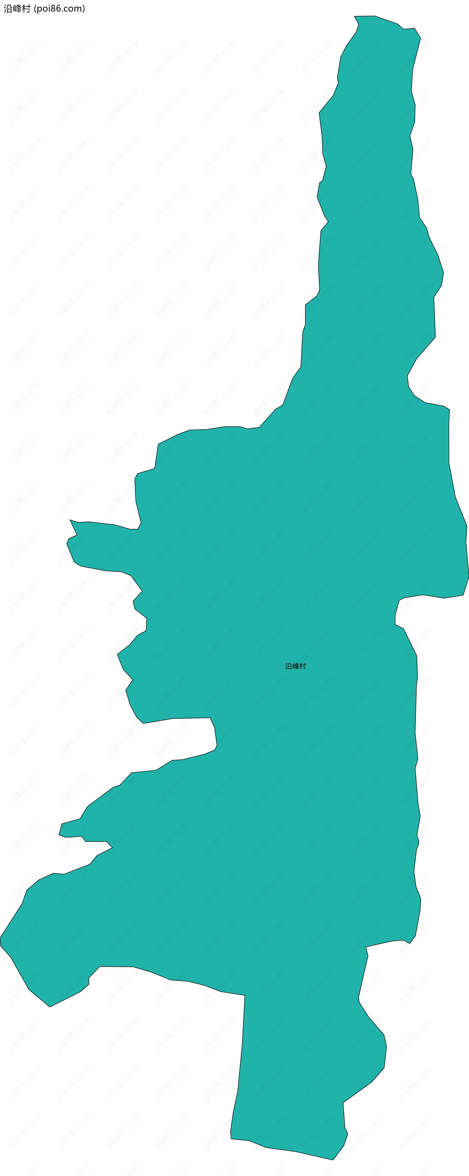 沿峰村边界地图