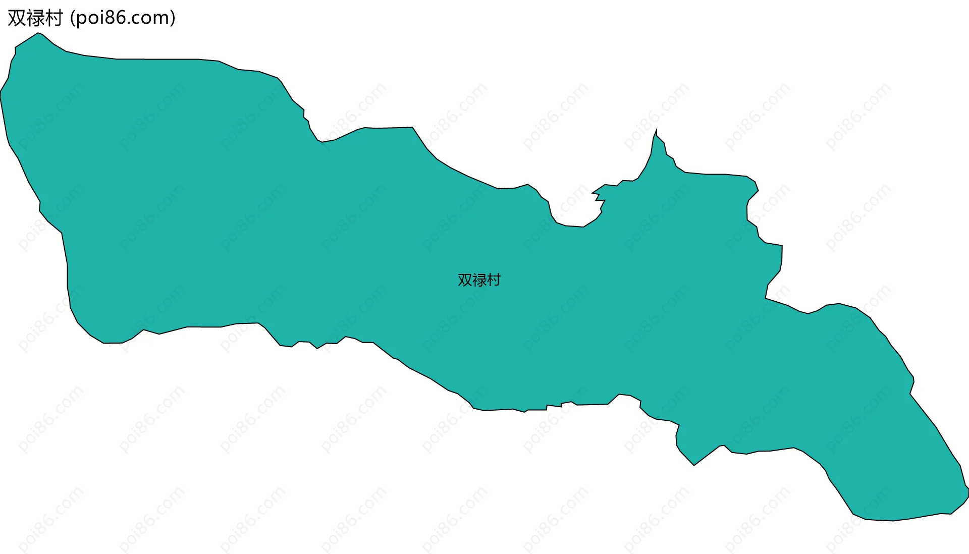 双禄村边界地图