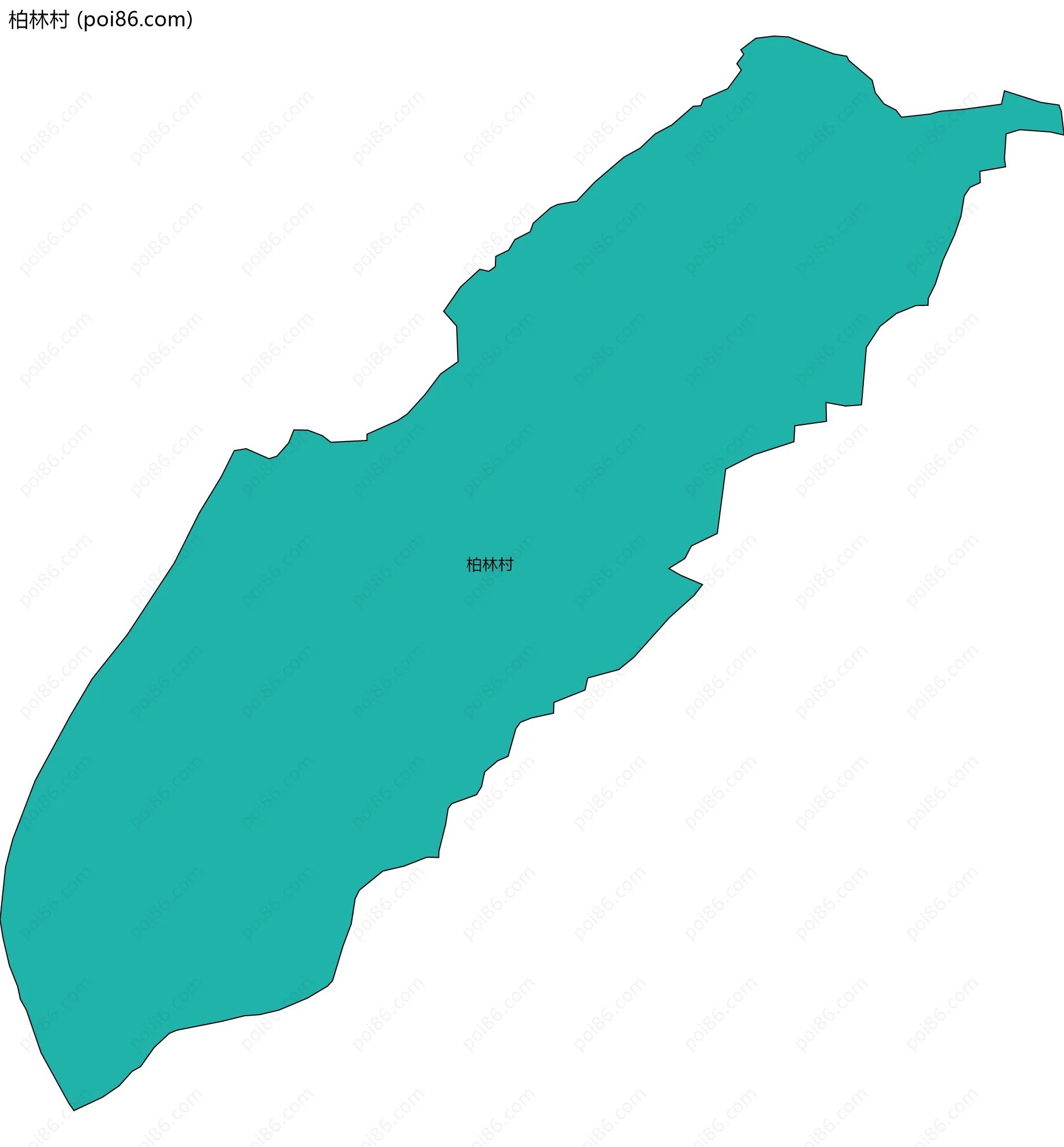 柏林村边界地图