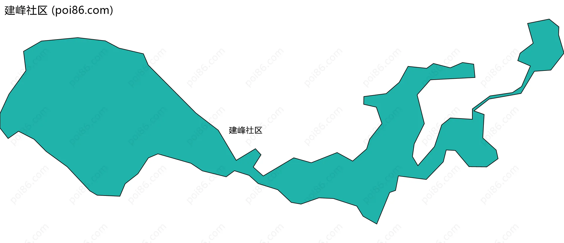 建峰社区边界地图