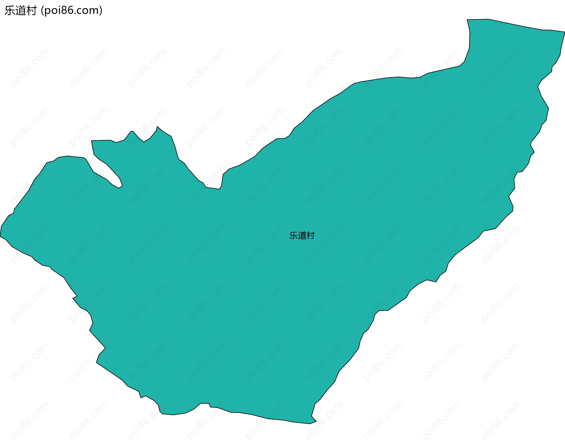 乐道村边界地图
