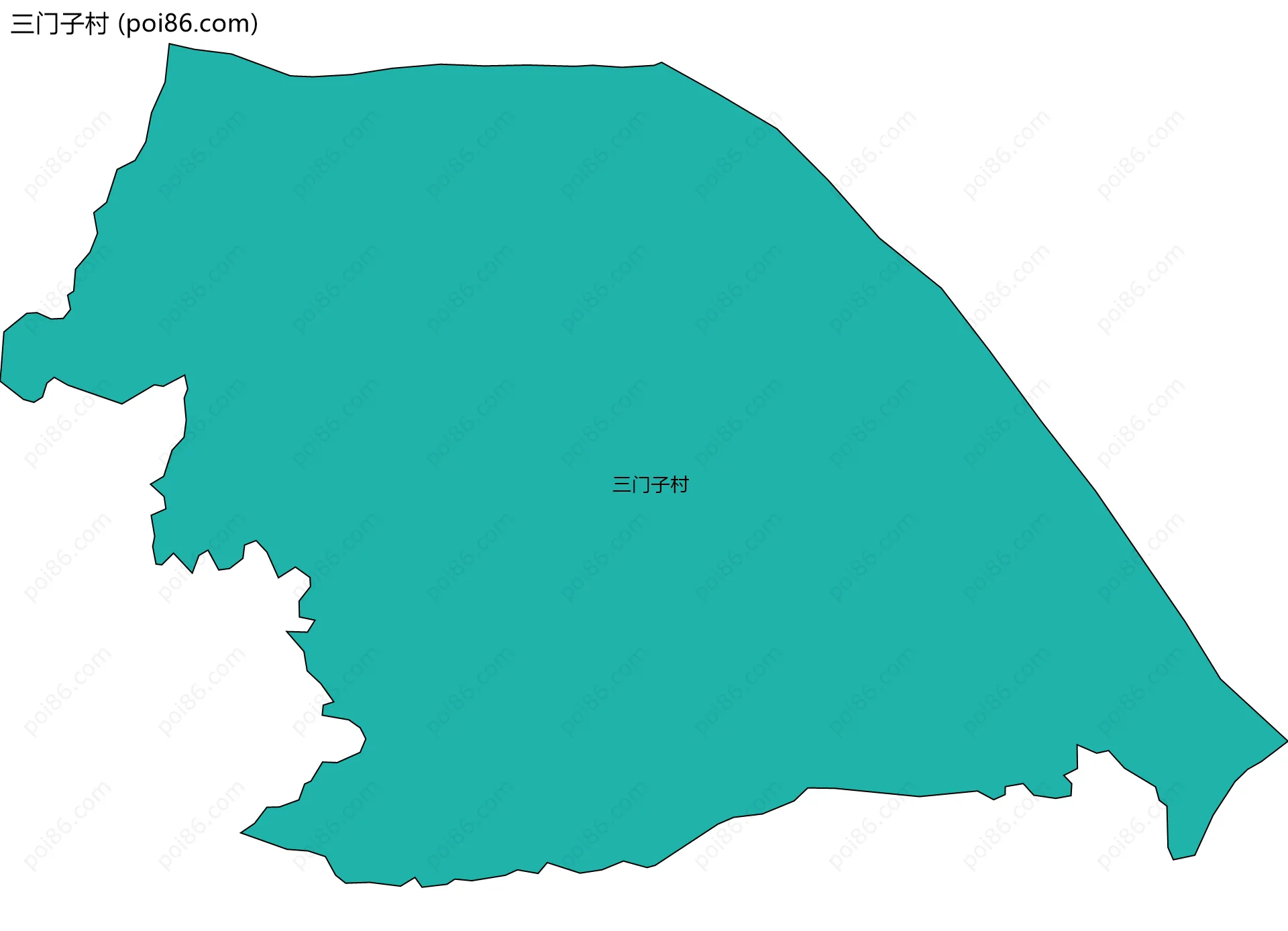 三门子村边界地图