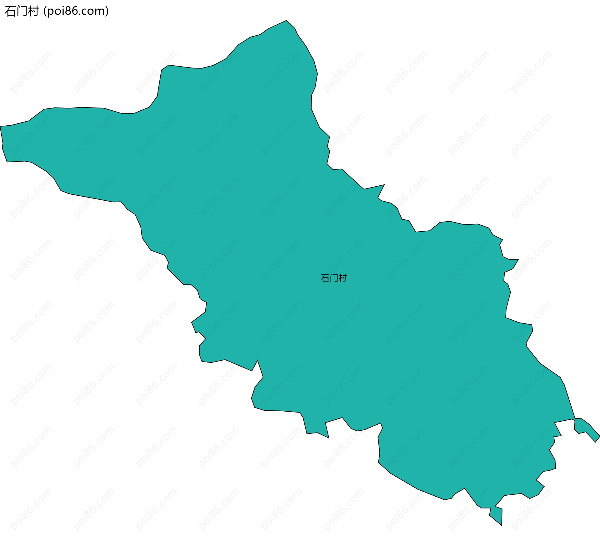 石门村边界地图