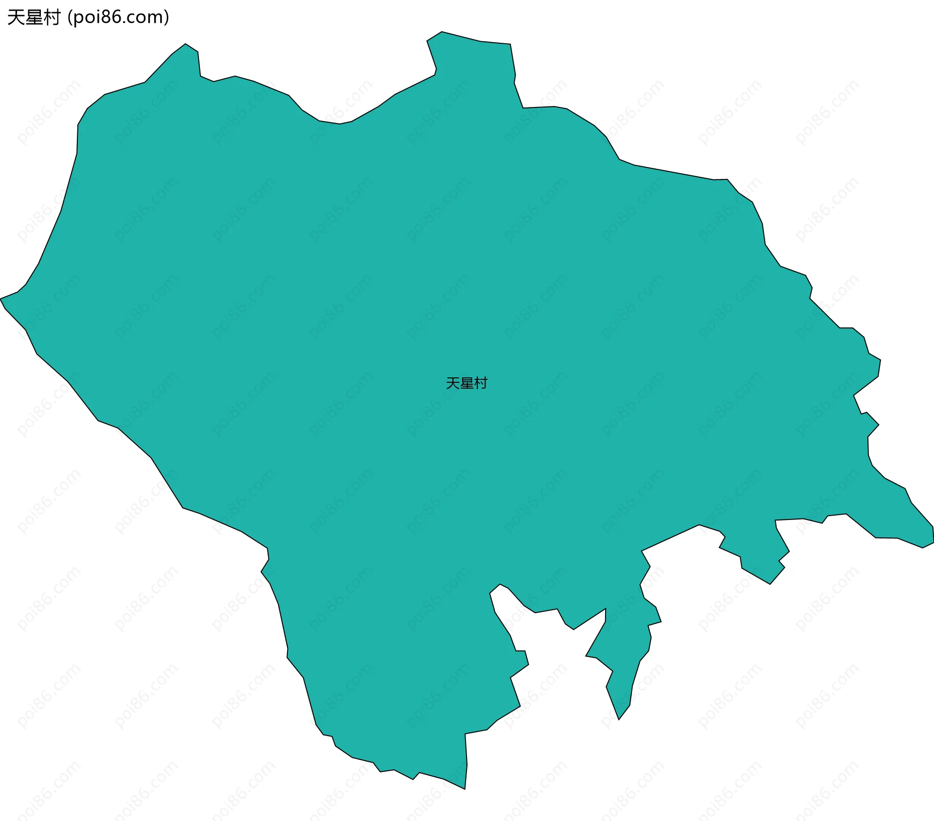 天星村边界地图