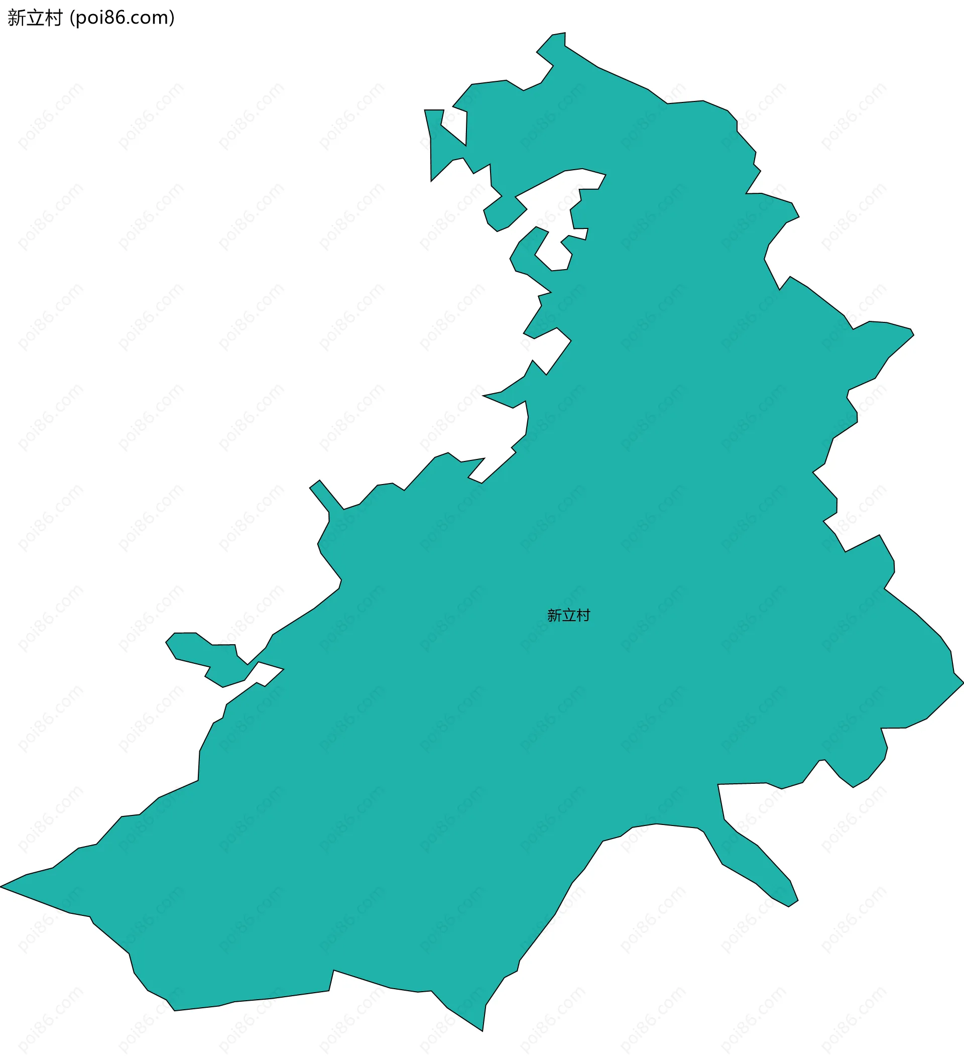 新立村边界地图