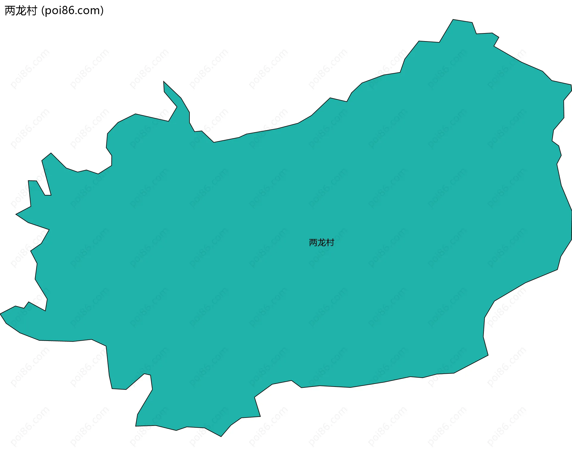 两龙村边界地图
