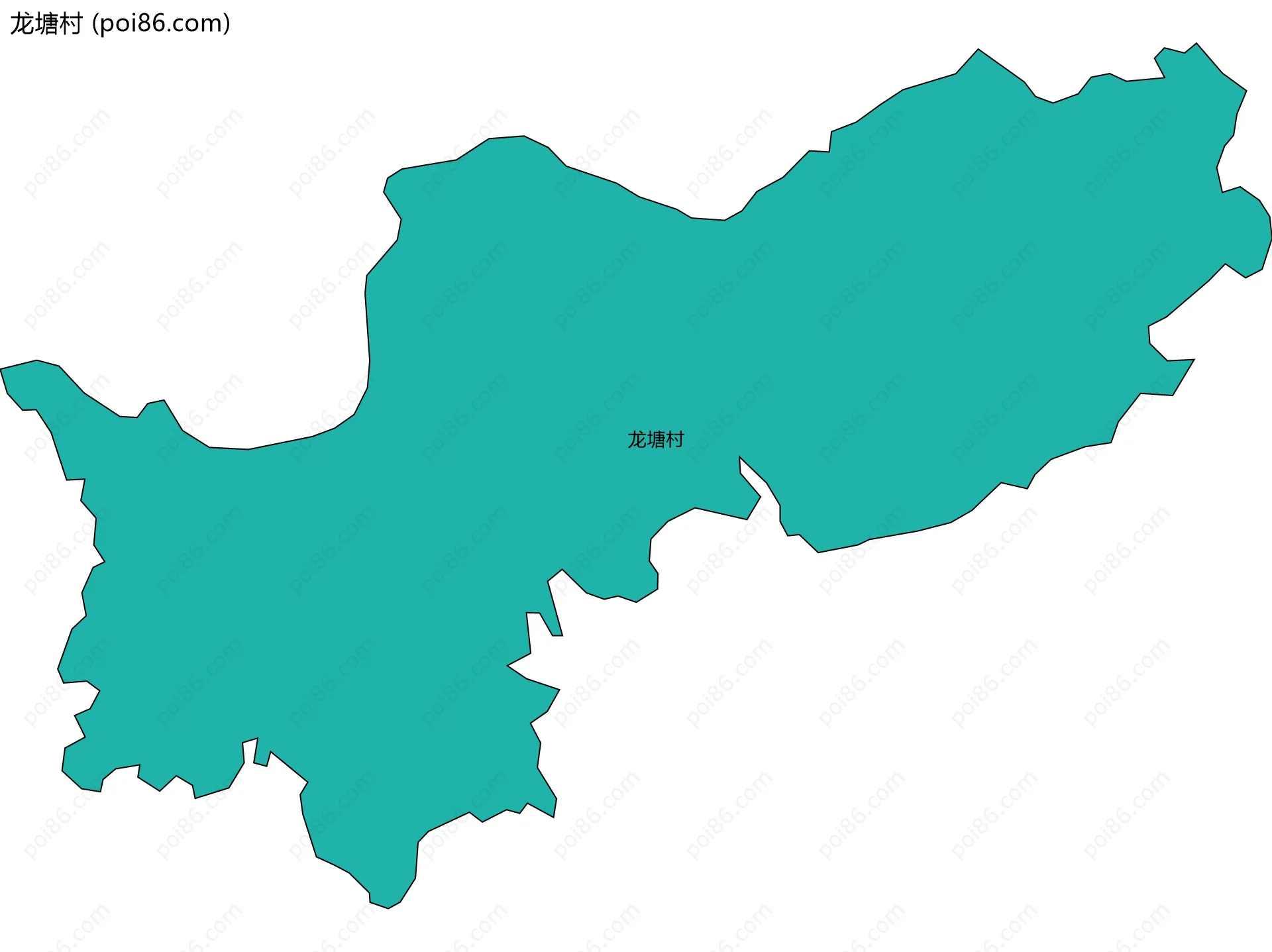 龙塘村边界地图