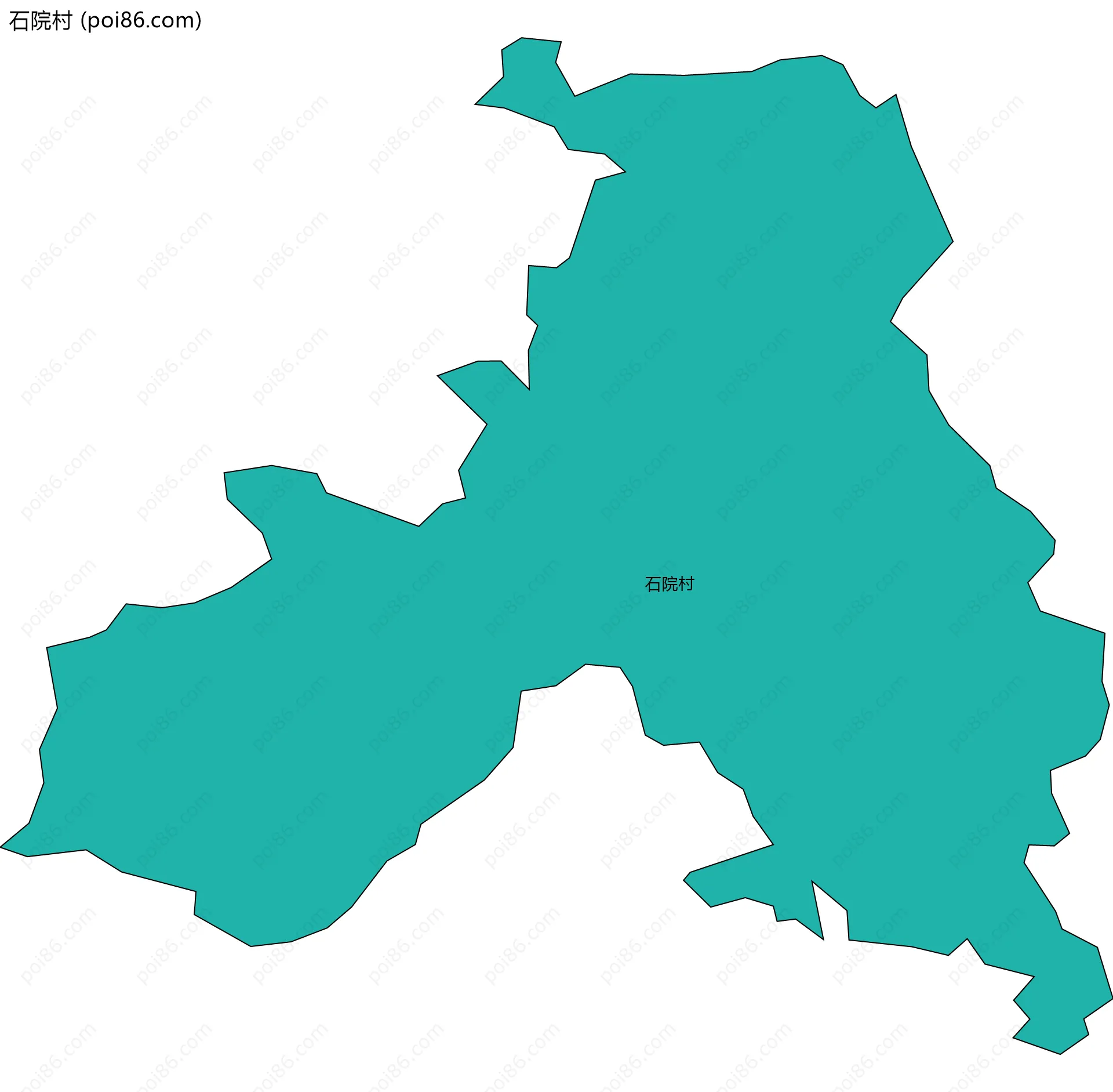 石院村边界地图