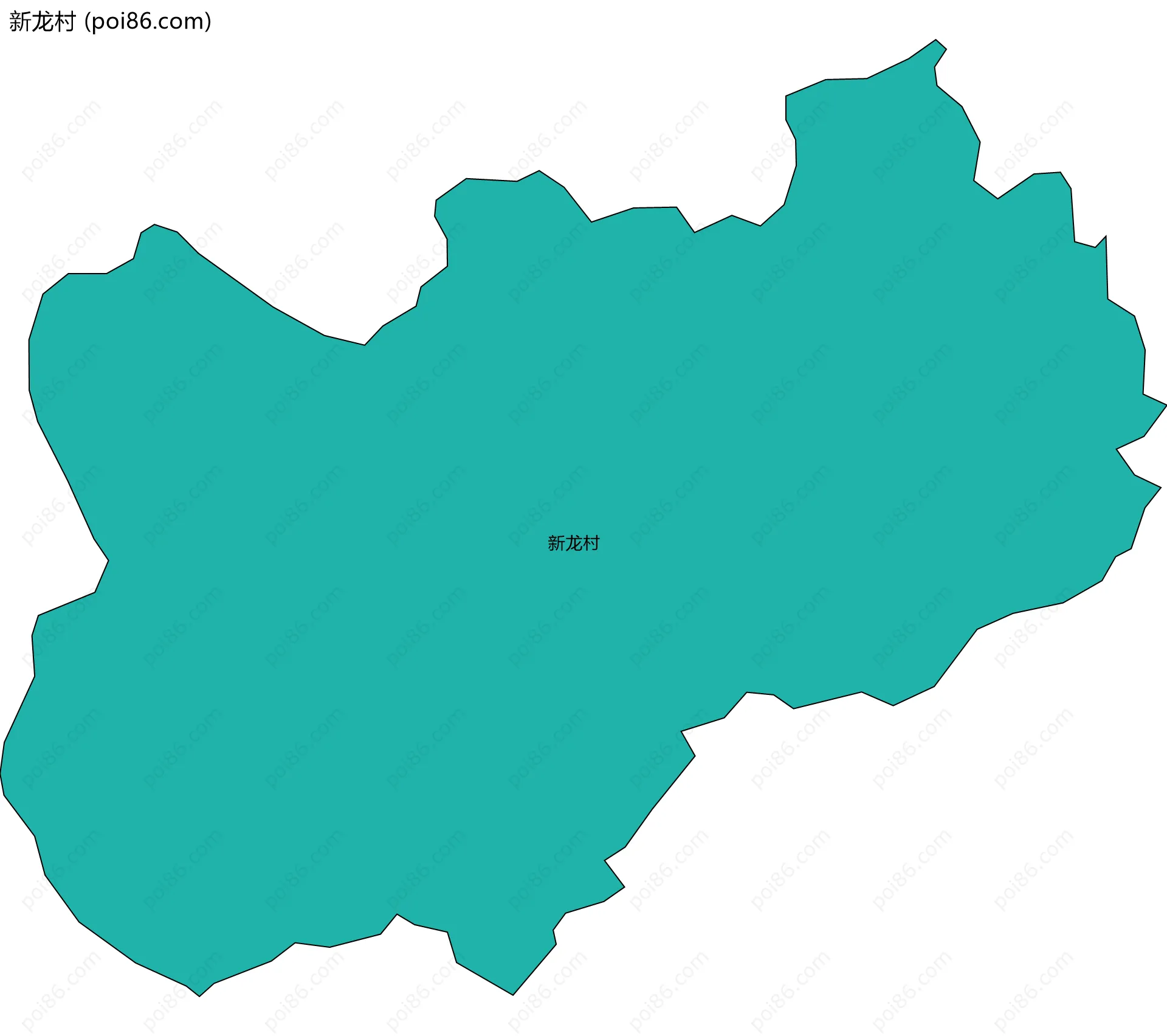 新龙村边界地图
