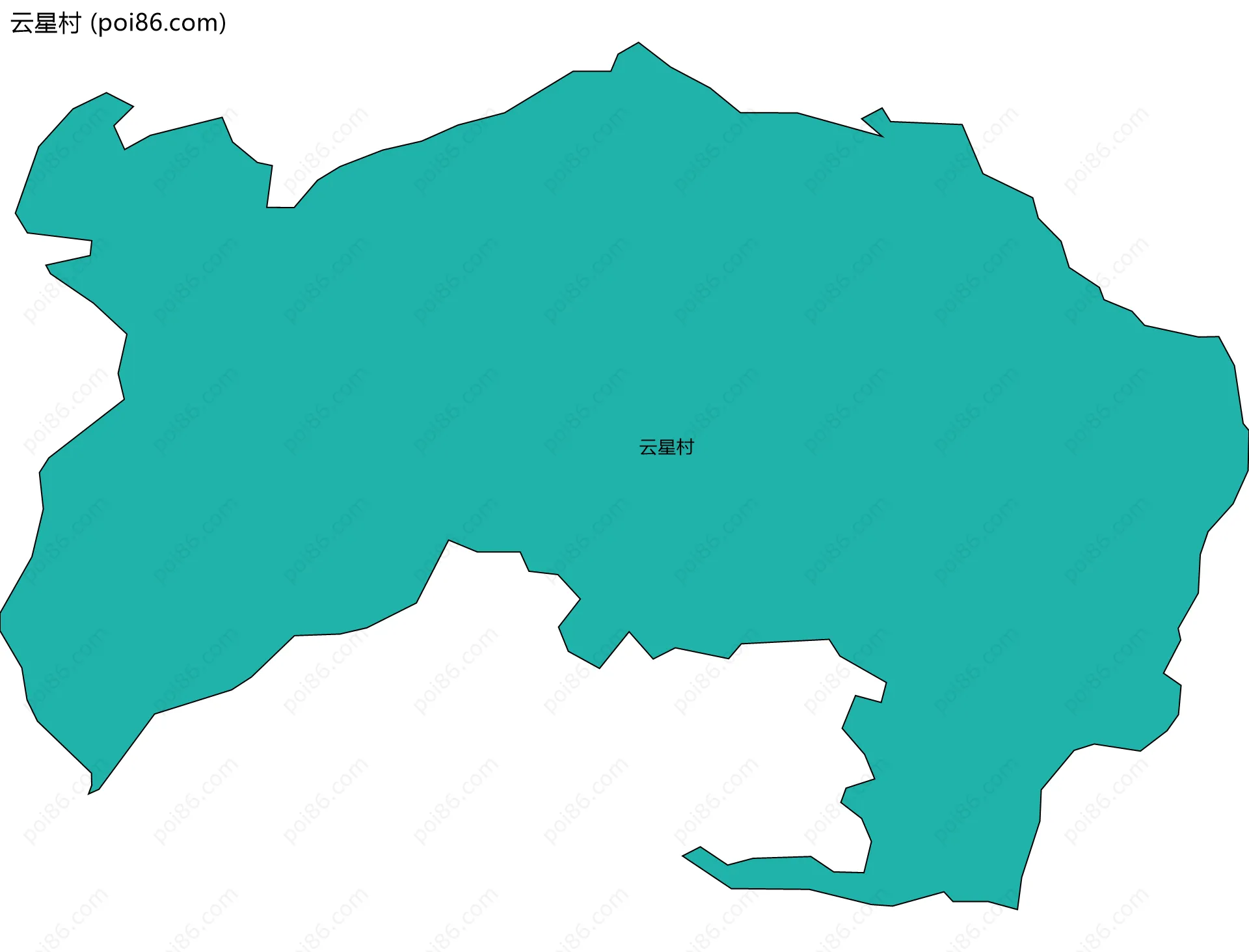 云星村边界地图